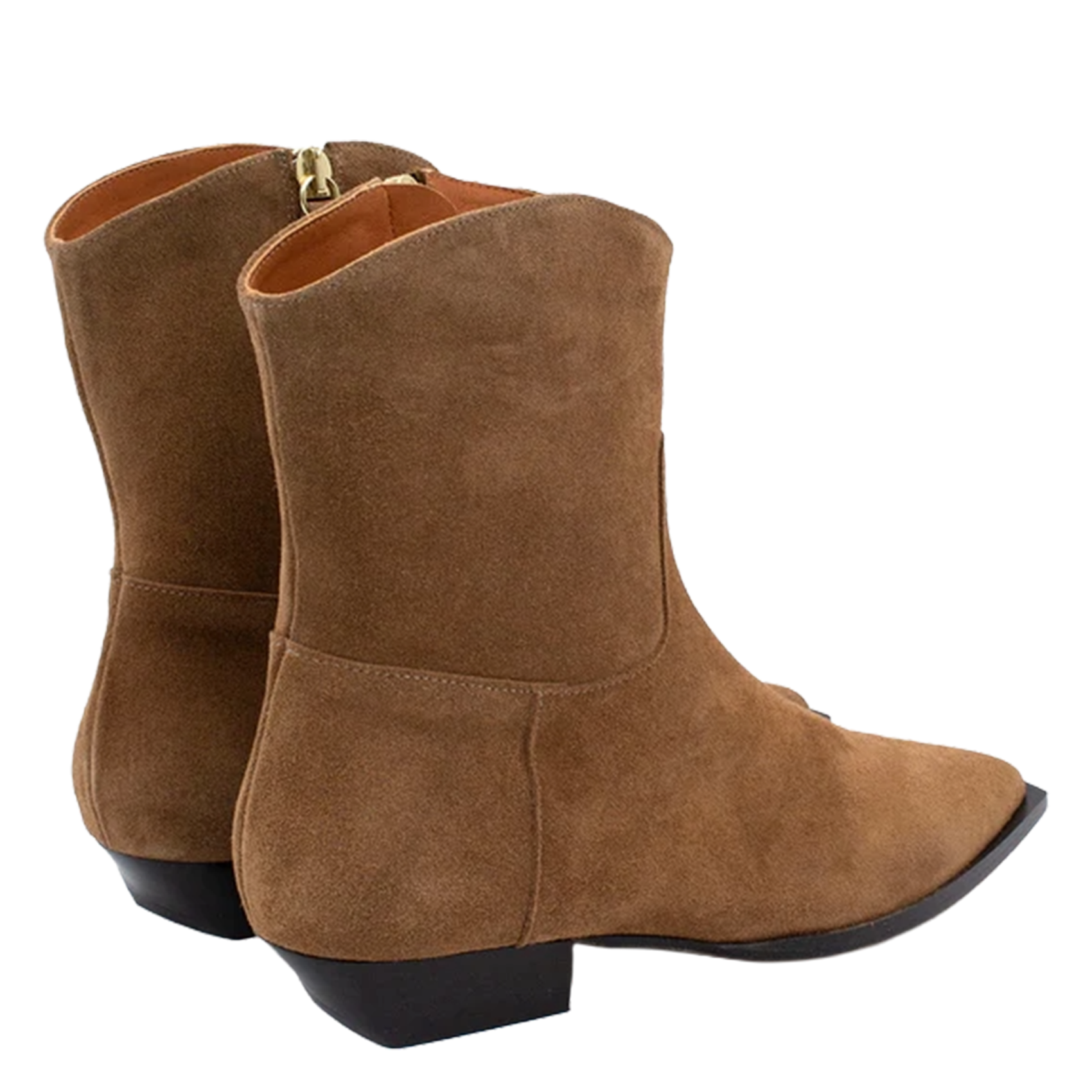 Suede cowboy boots ANGEL ALARCON Brown