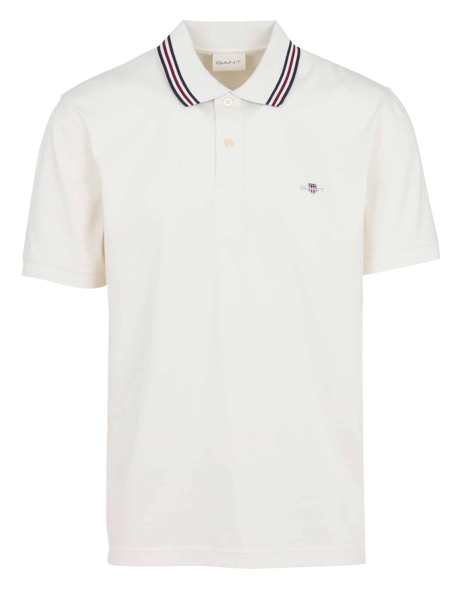 Polo met korte mouwen in katoenmix GANT Beige