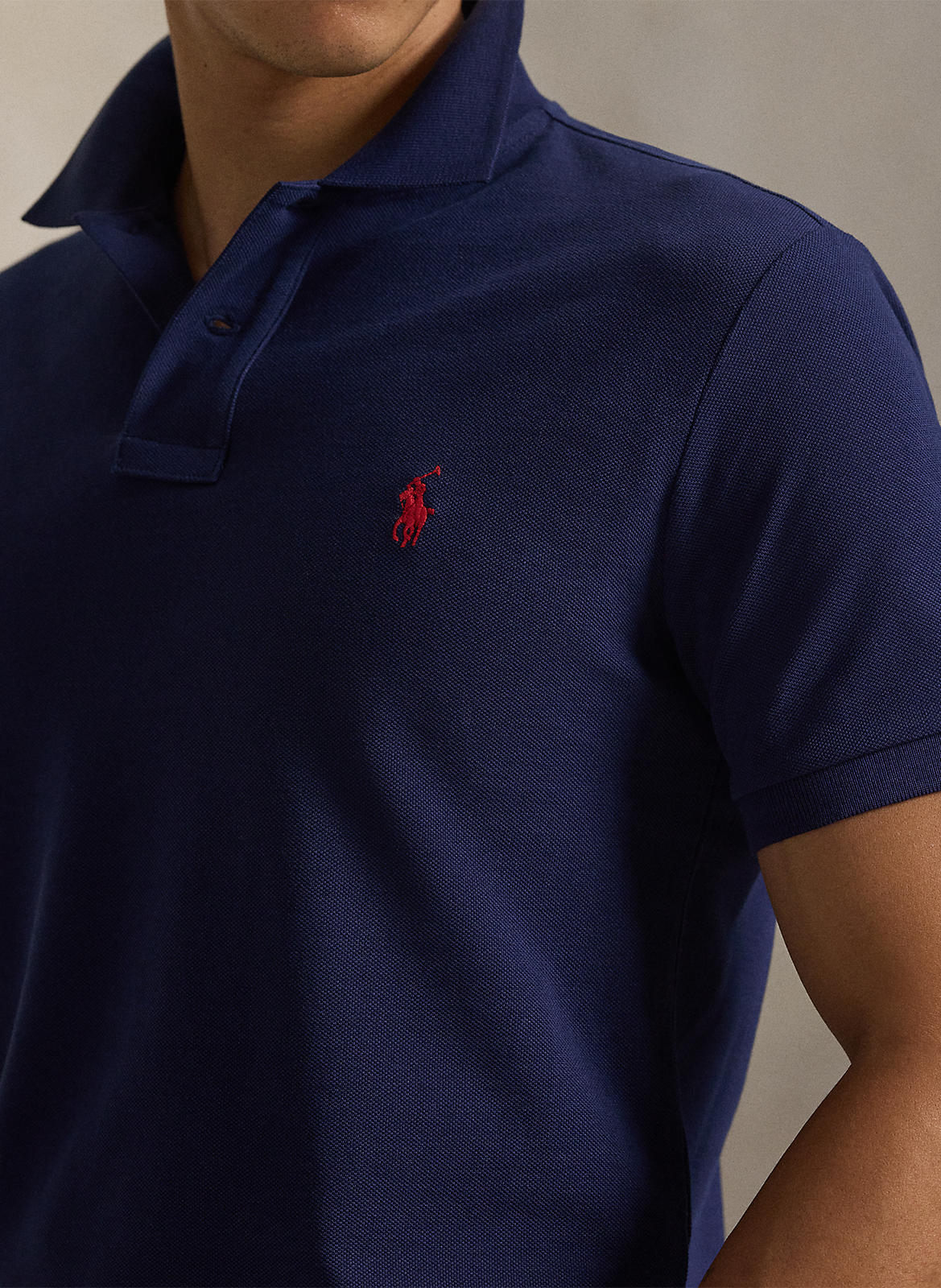 Slim-fit polo van piquékatoen POLO RALPH LAUREN Blauw