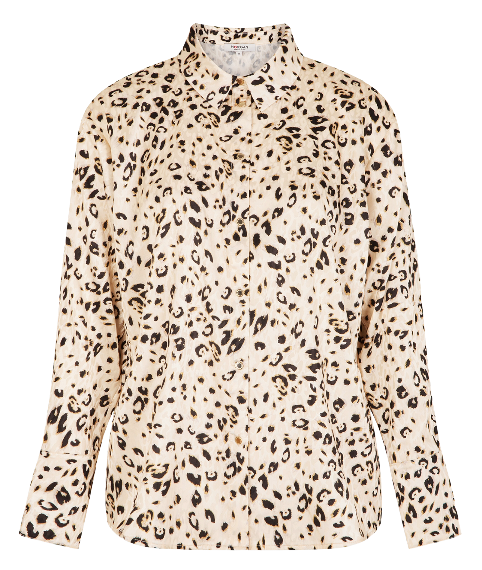 Straight printed shirt with classic collar MORGAN Multicolored