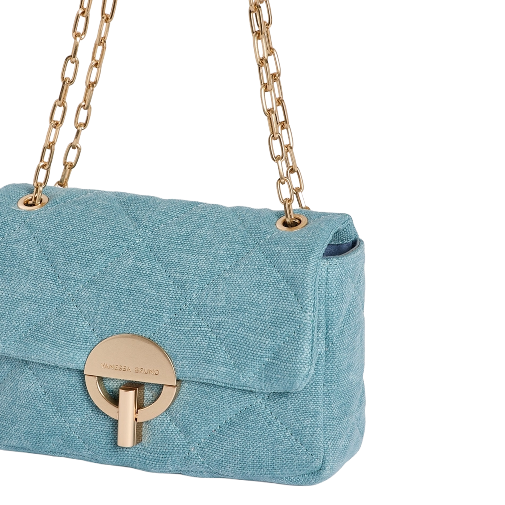 Imitatieleren schoudertas Blauw