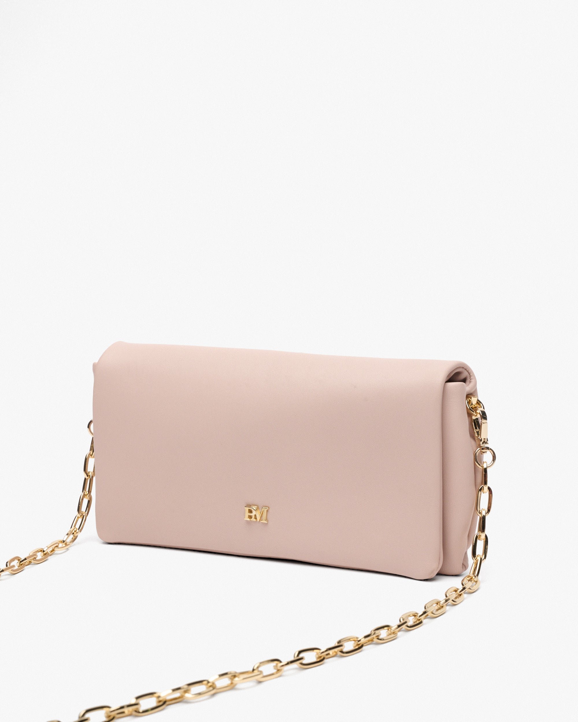 Yellow leather evening bag PEDRO MIRALLES Pink