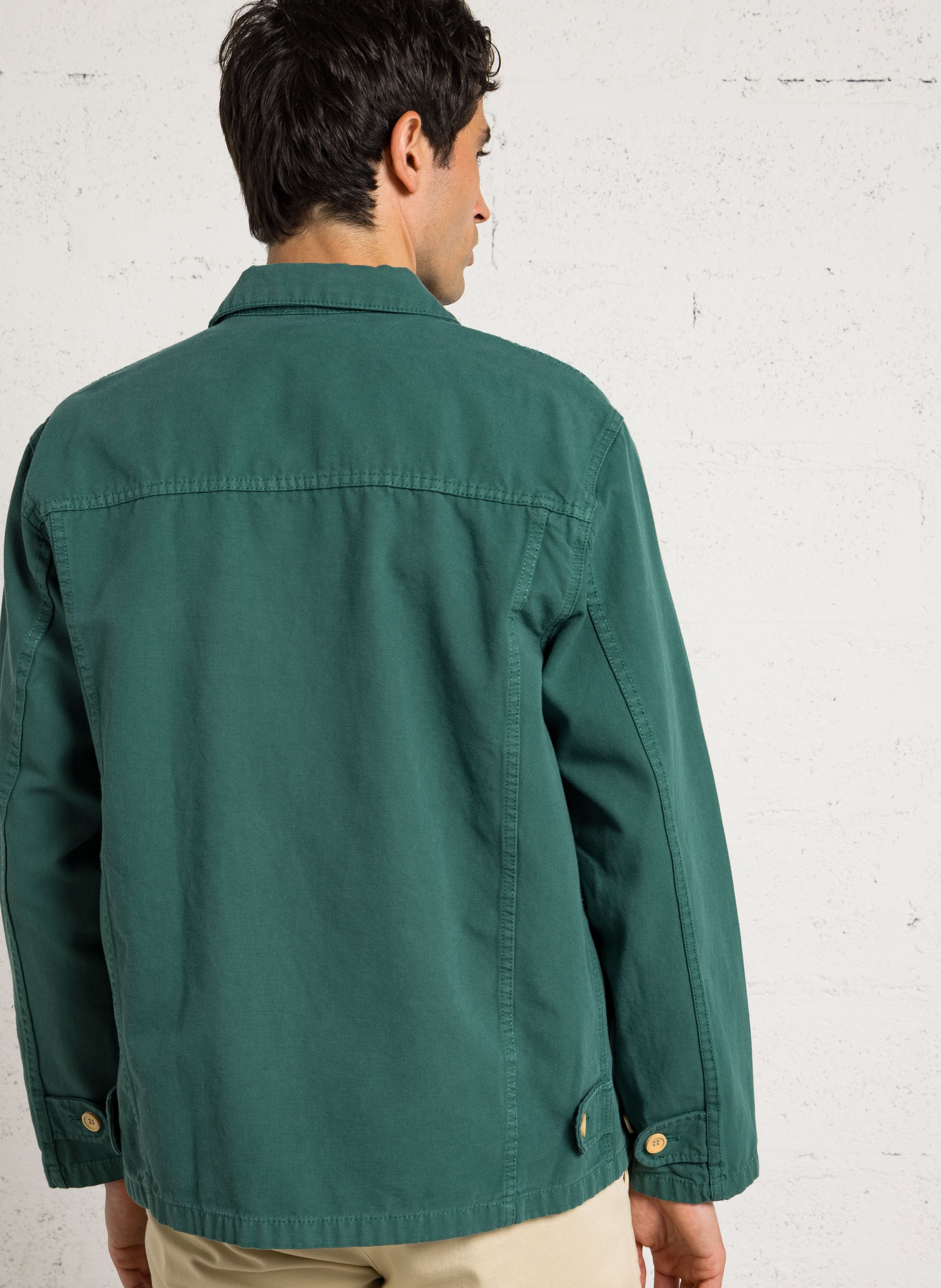 Veste droite  col classique droite en coton ARMOR LUX Vert