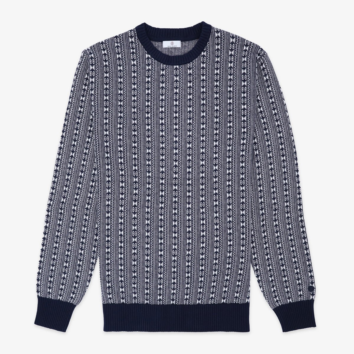 Cotton roll-neck sweater SERGE BLANCO Blue