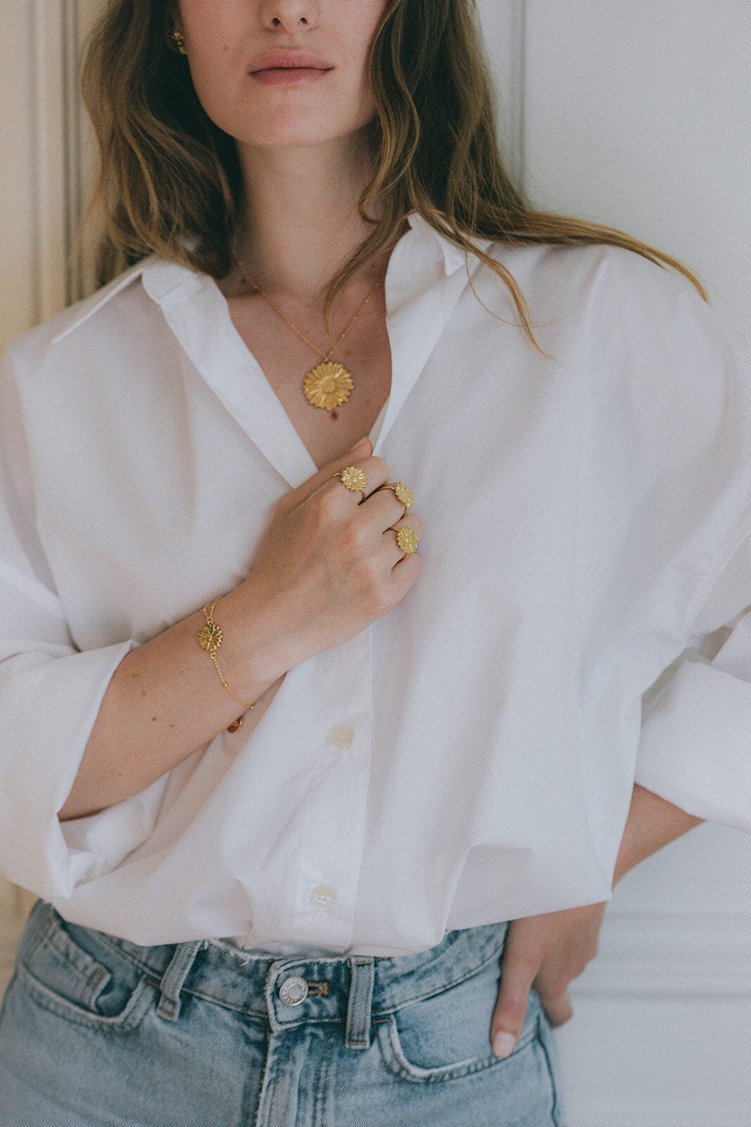 Silver-plated flower ring MONSIEUR SIMONE Silver