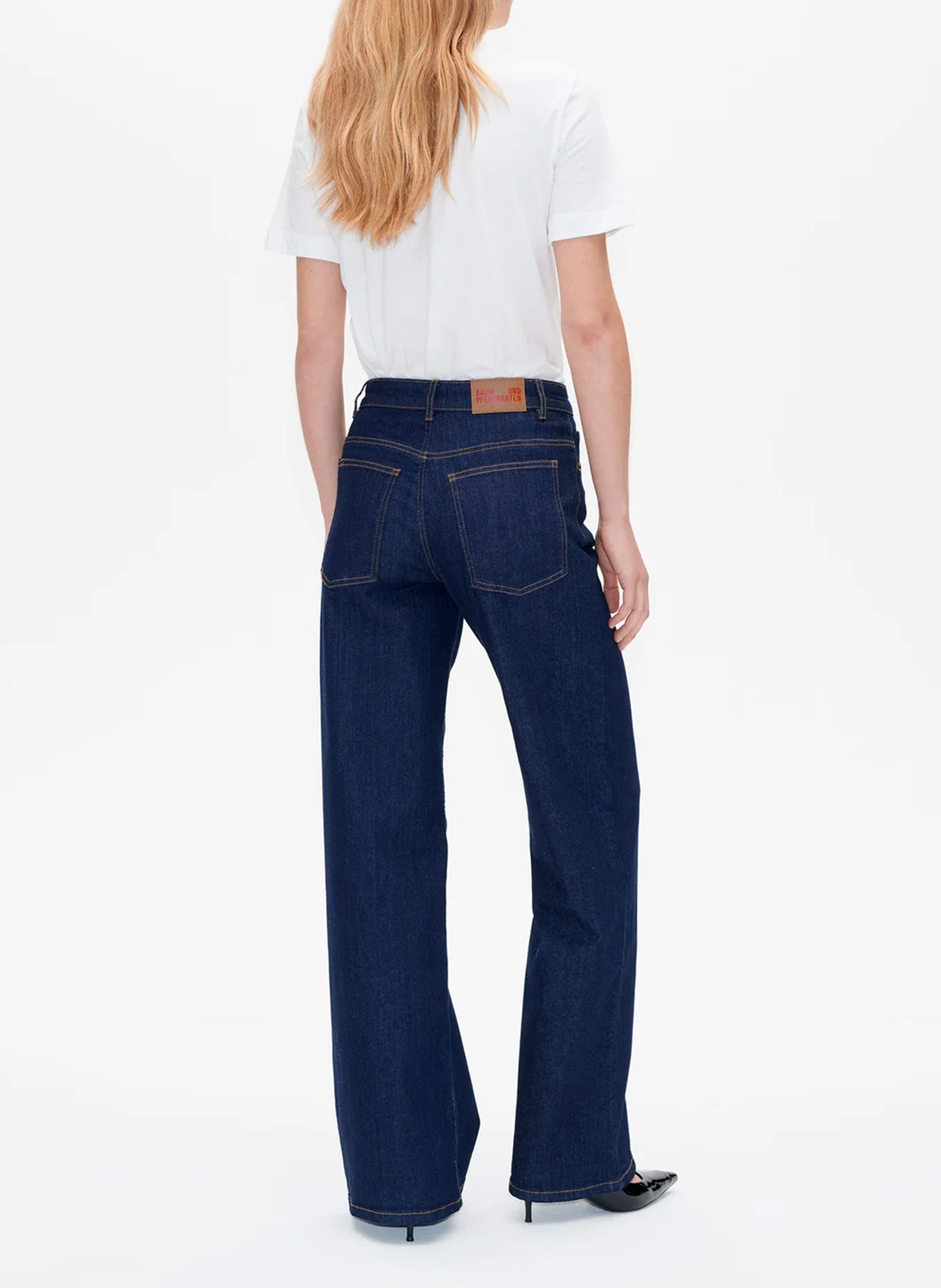 Jean brut large taille haute BAUM UND PFERDGARTEN Bleu