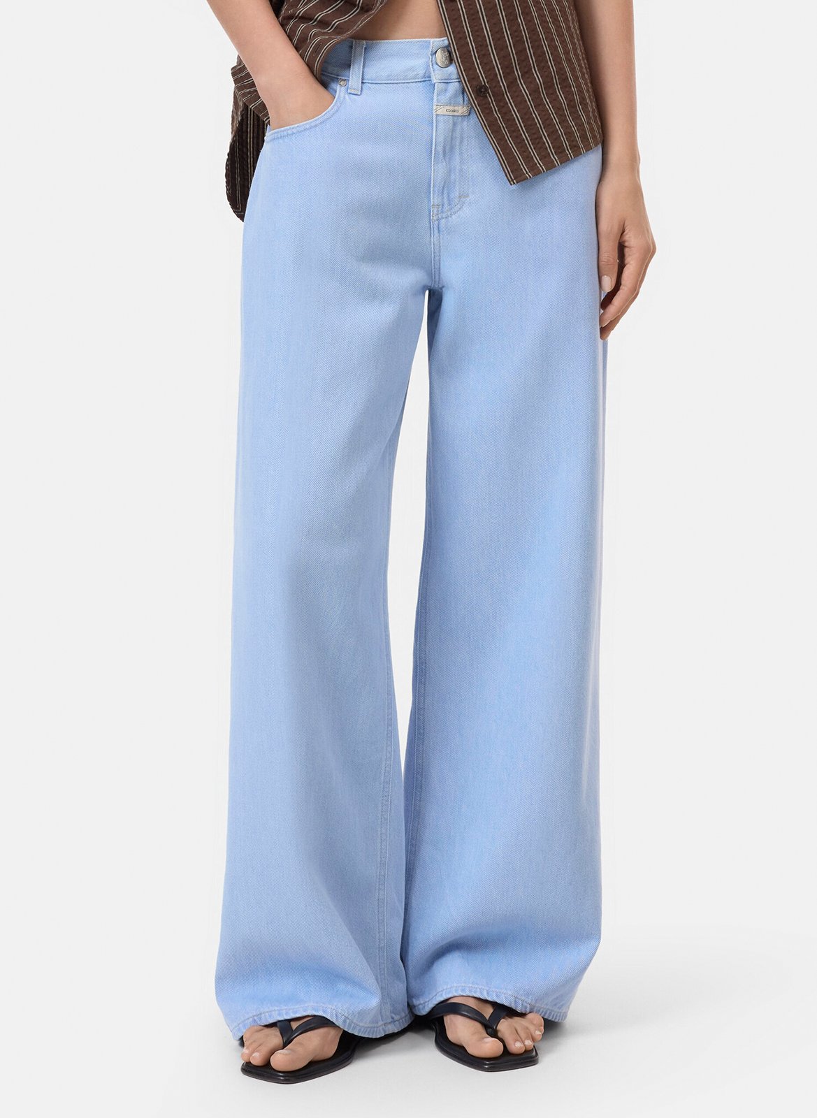 Weit geschnittene Jeans - aus Baumwolle CLOSED Blau