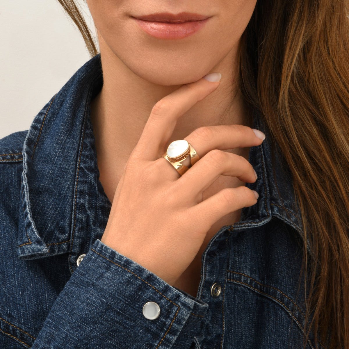 Bague ajustable   ajustable SATELLITE PARIS Blanc