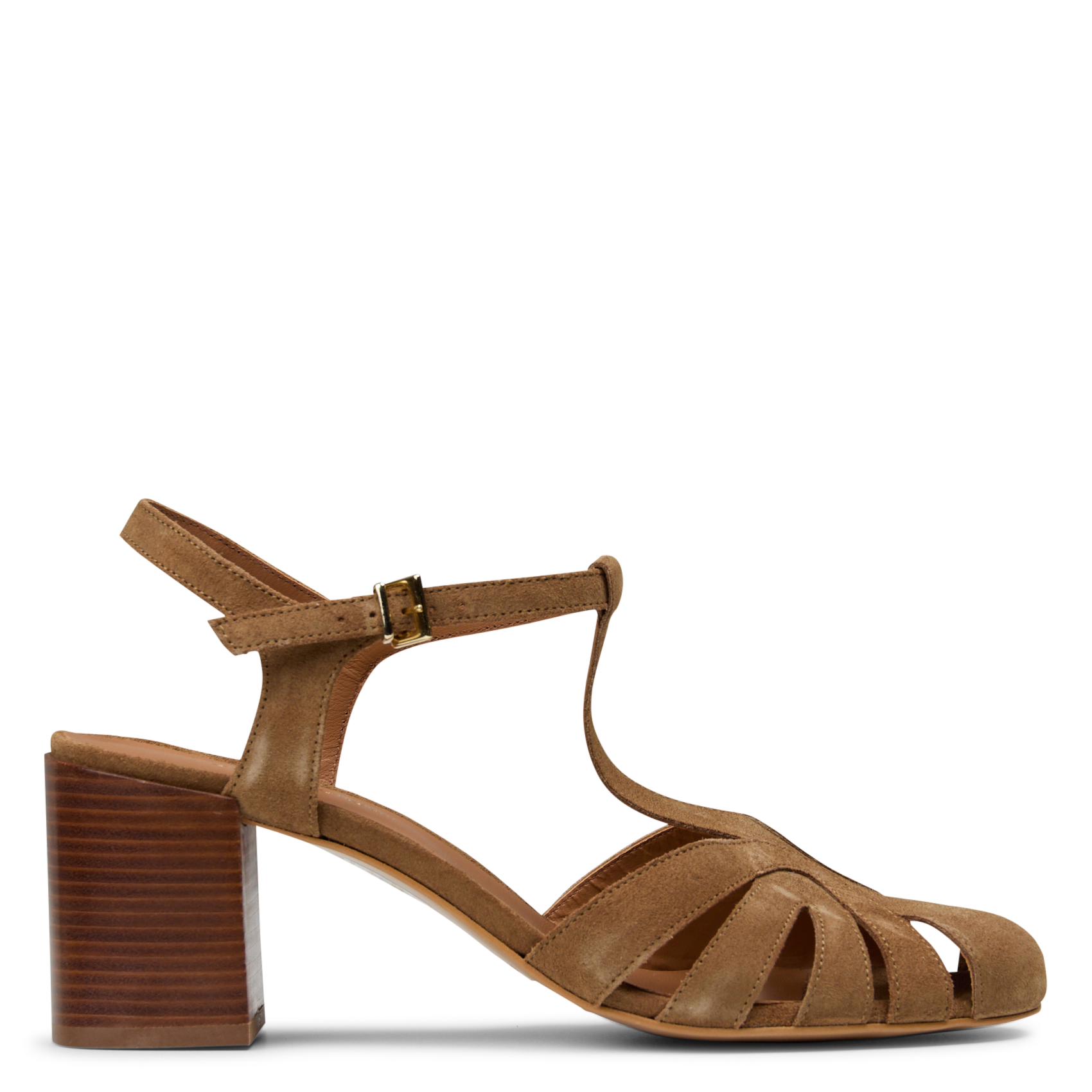 Sandalias altas de ante MELLOW YELLOW Beige