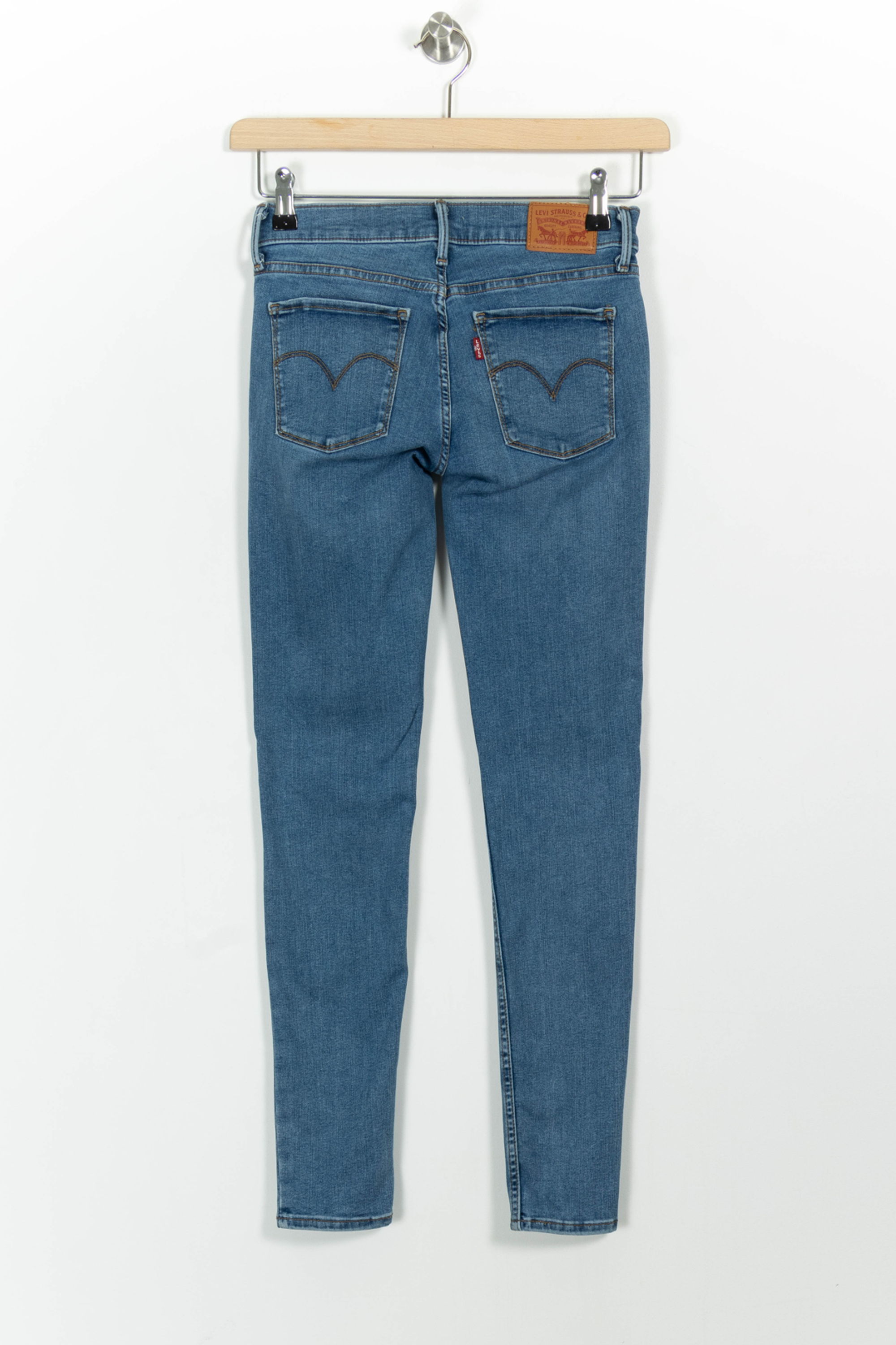 Cropped slim jeans with studs LEVI'S - Seconde main Blue