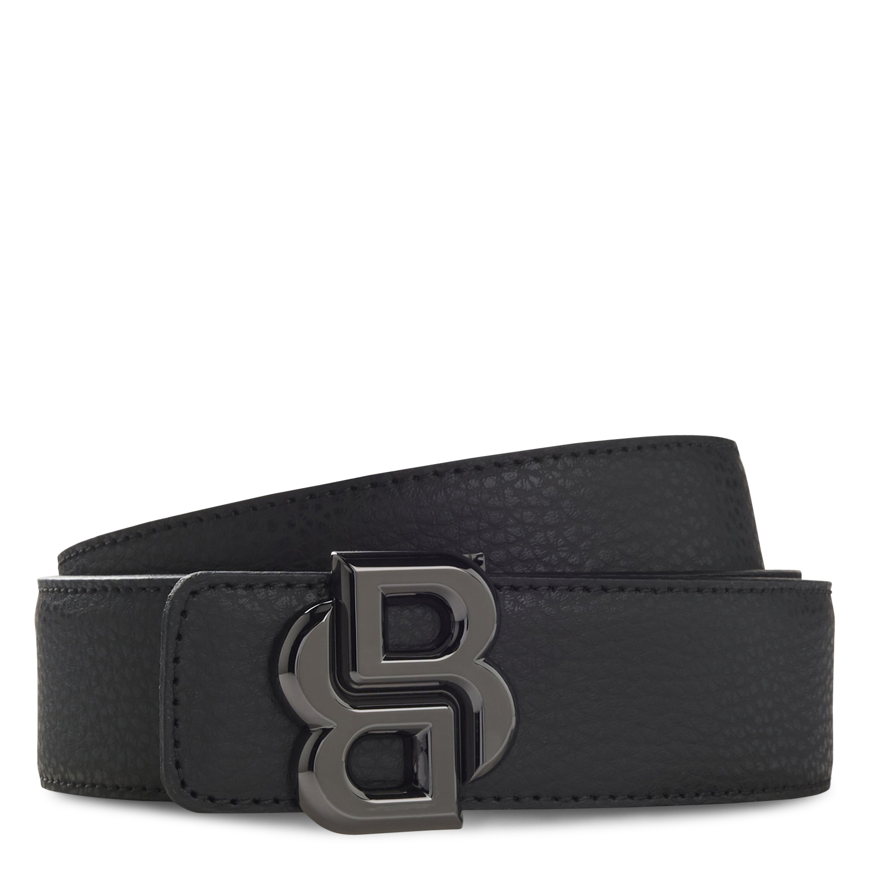 - Buckle closure. - Width: 3 cm.  BOSS Black