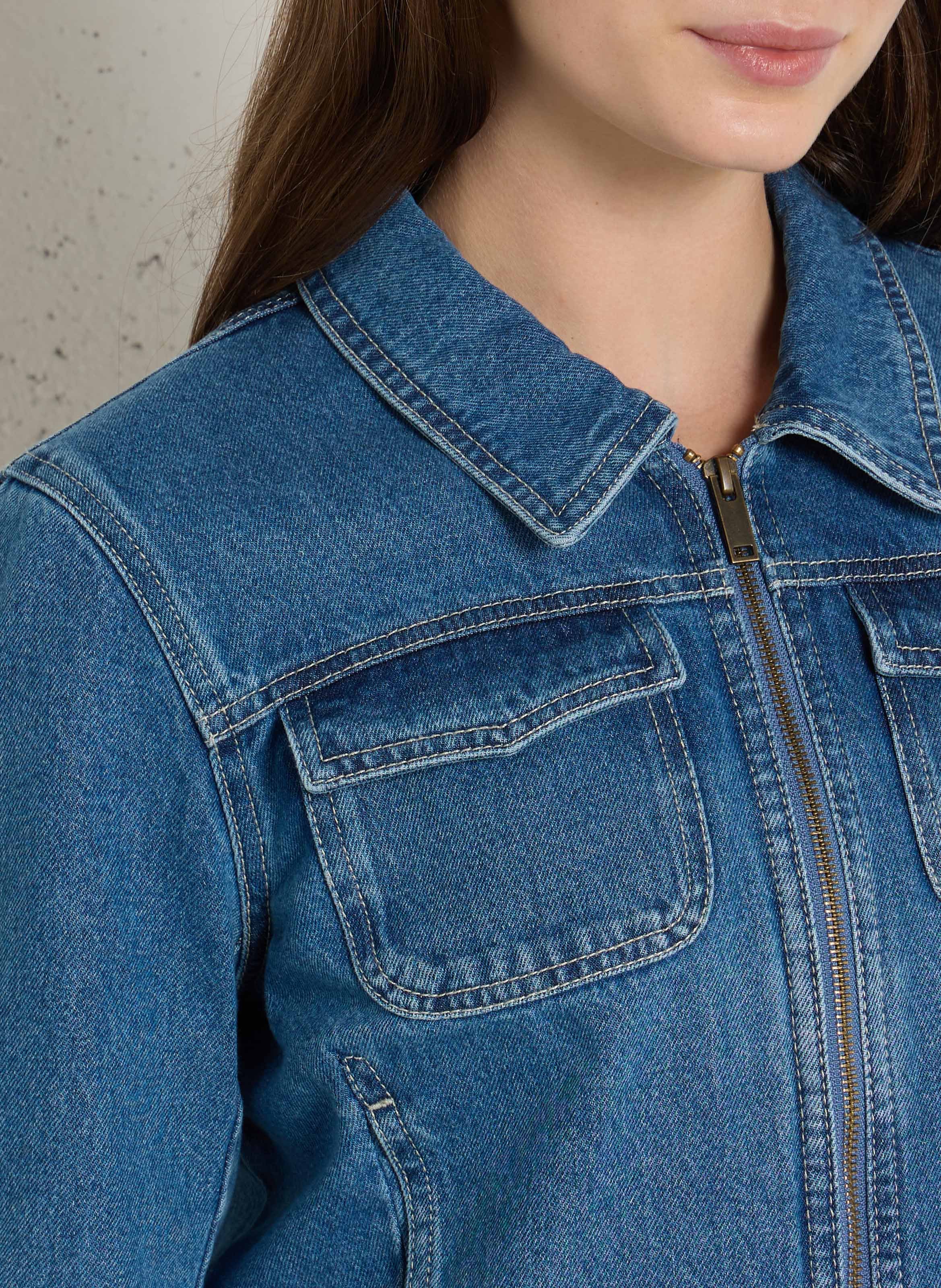 Veste en jean BENSIMON Bleu