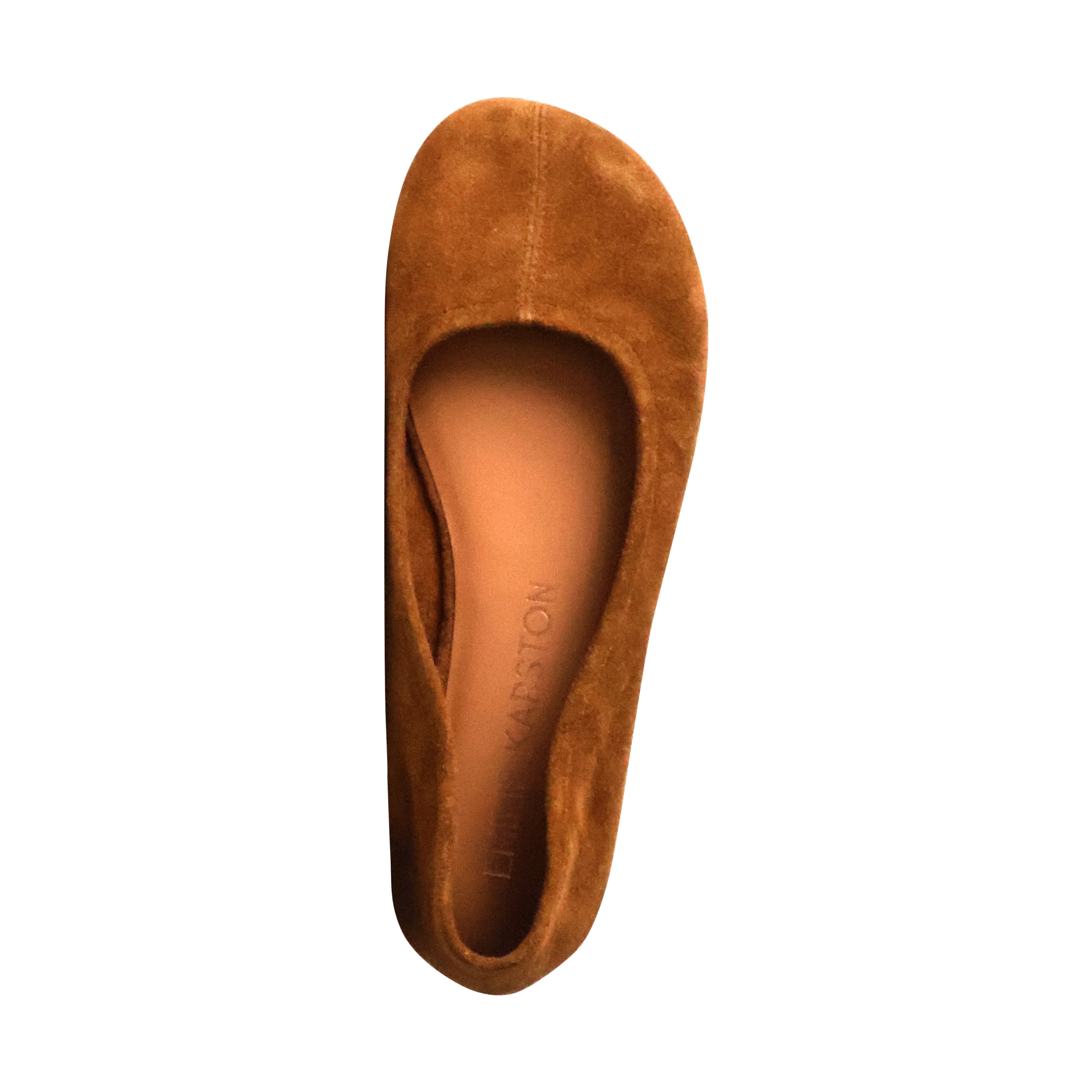 Lena leather ballerina flats EMILIE KARSTON Brown