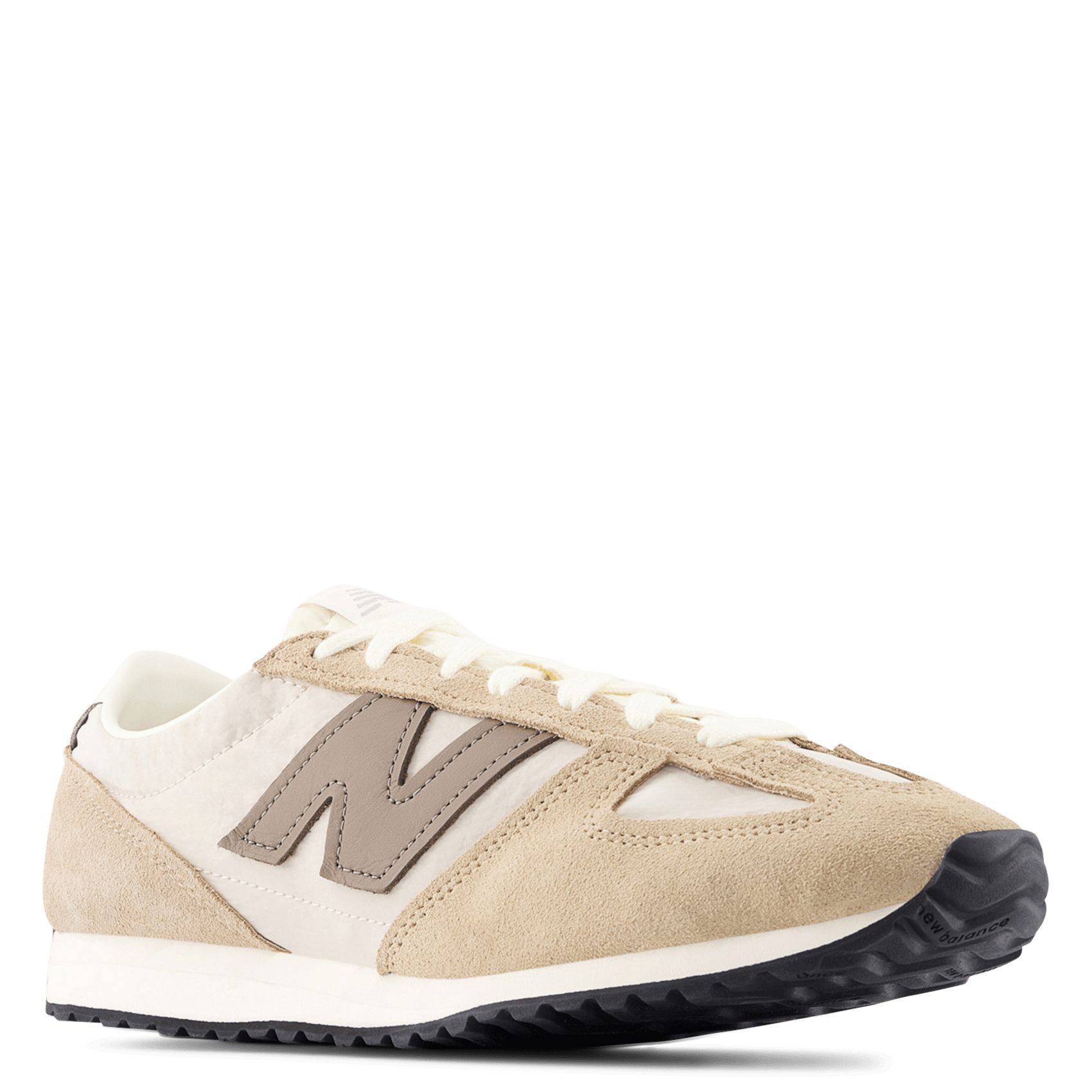 Baskets basses en cuir mélangé NEW BALANCE Beige
