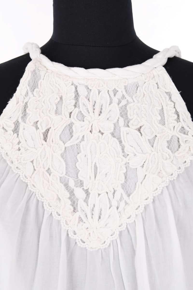 Azawood sleeveless top LOUISE MISHA - Seconde Main White