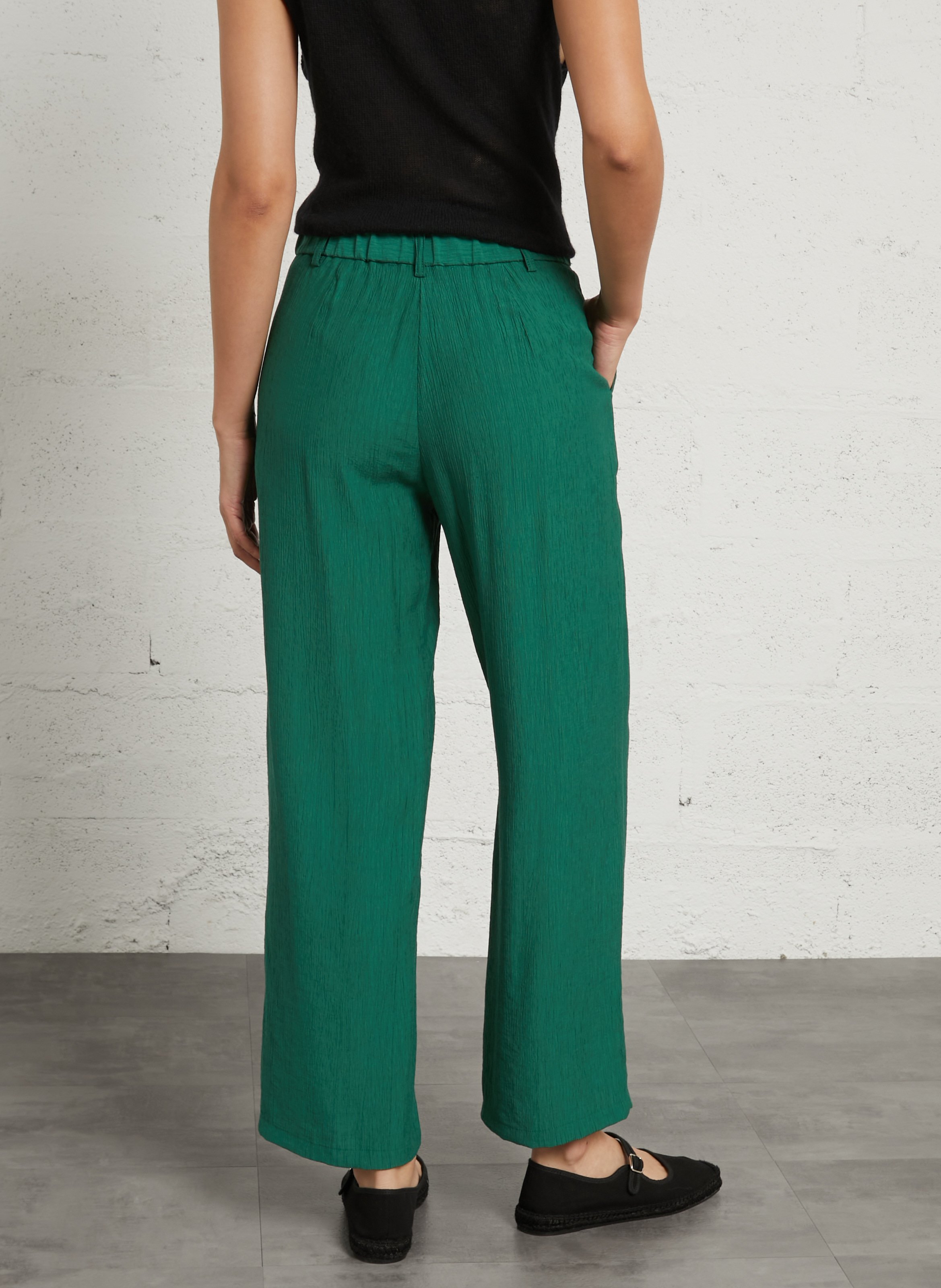 Carrot trousers NICE THINGS Green
