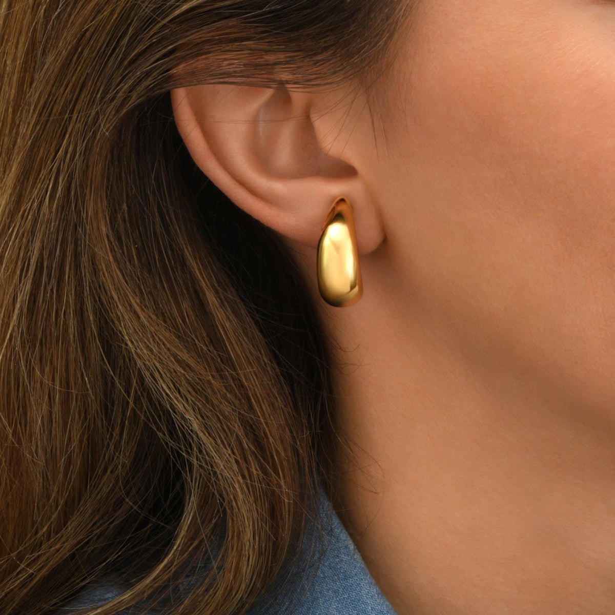 Clip-on earrings   gold-plated SATELLITE PARIS Golden