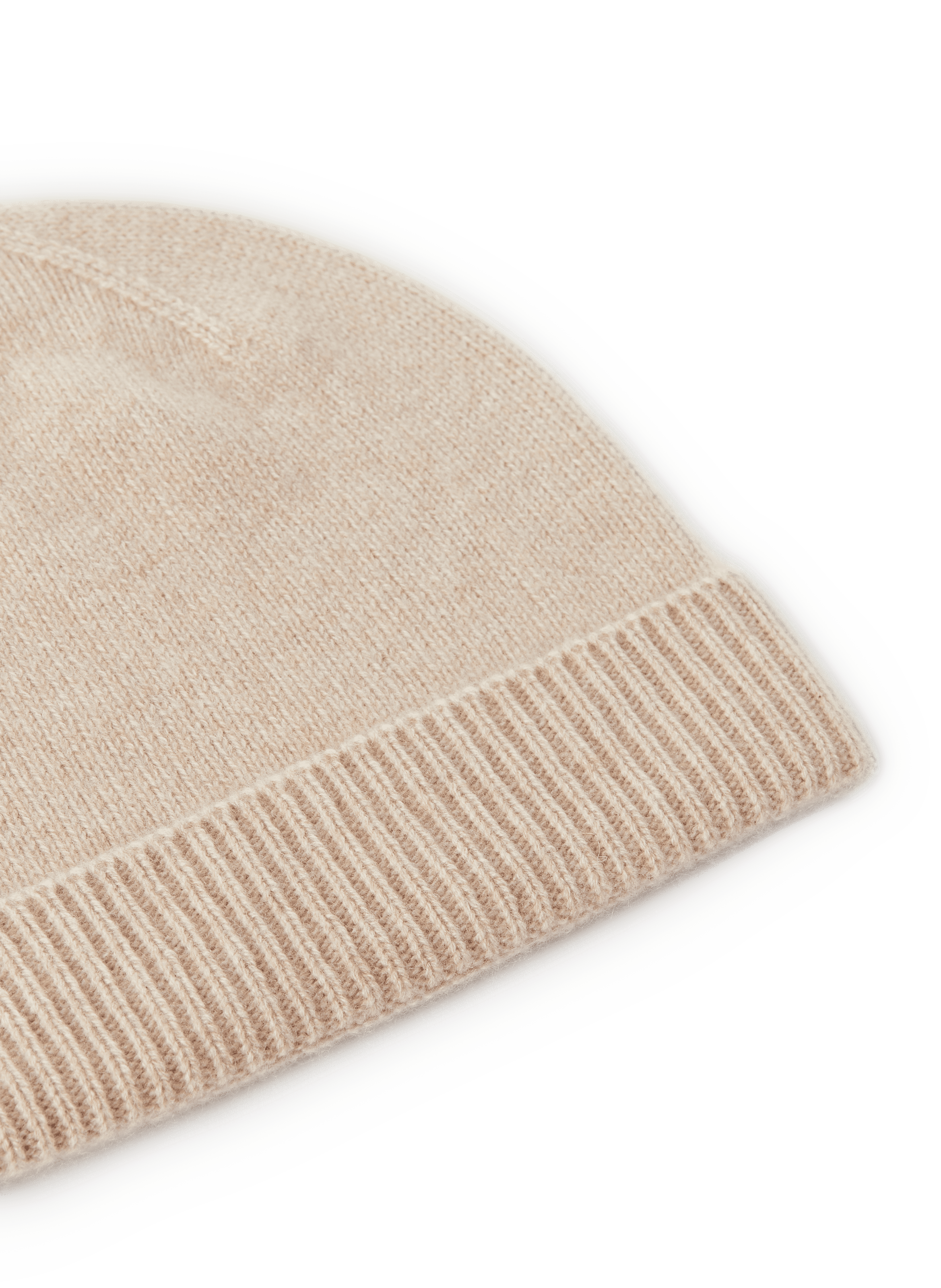 Ribbed-knit cashmere hat AU PRINTEMPS PARIS Beige