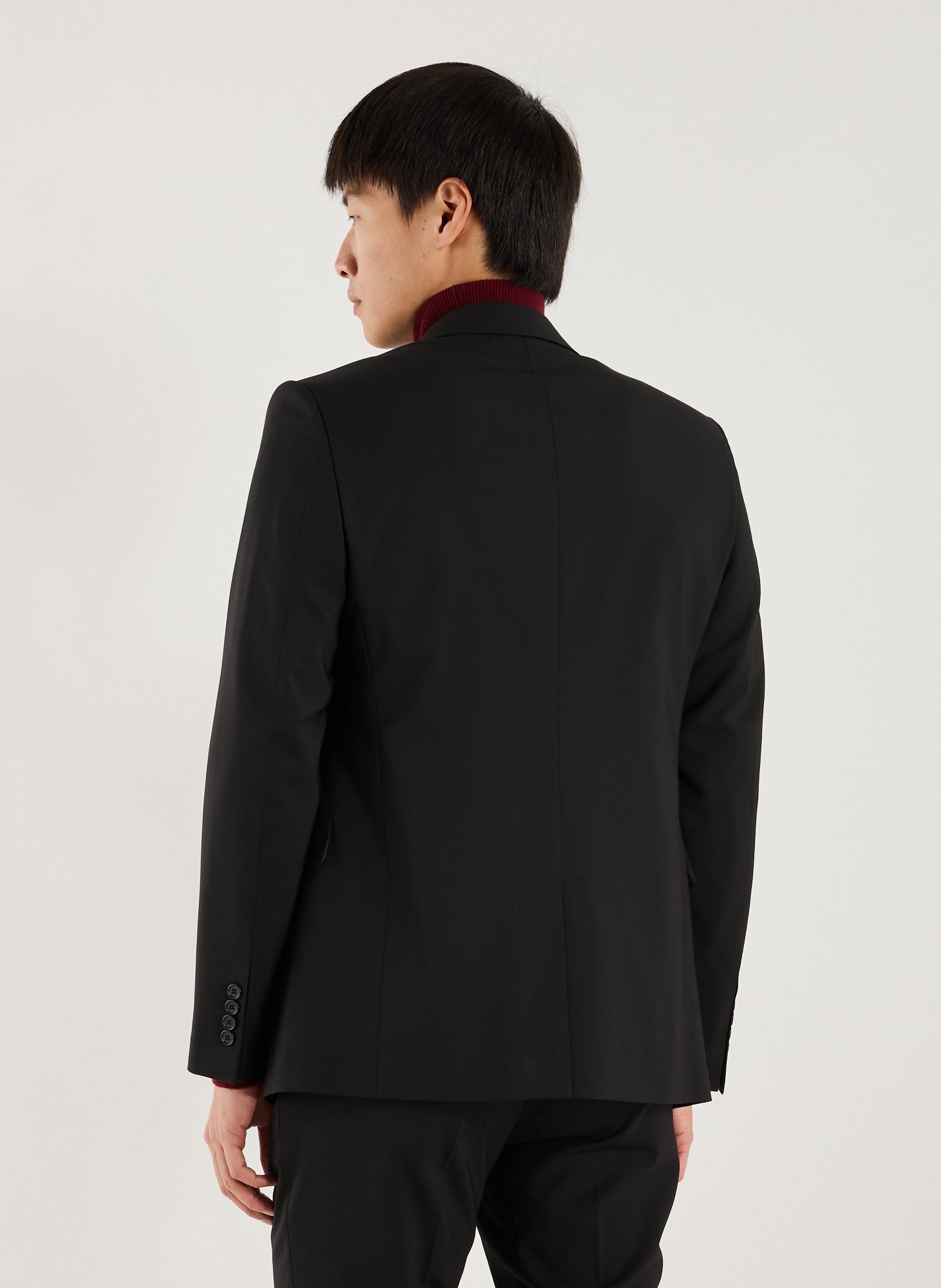 Solid Wool Blend Blazer - Dostum-S V AU PRINTEMPS PARIS Black