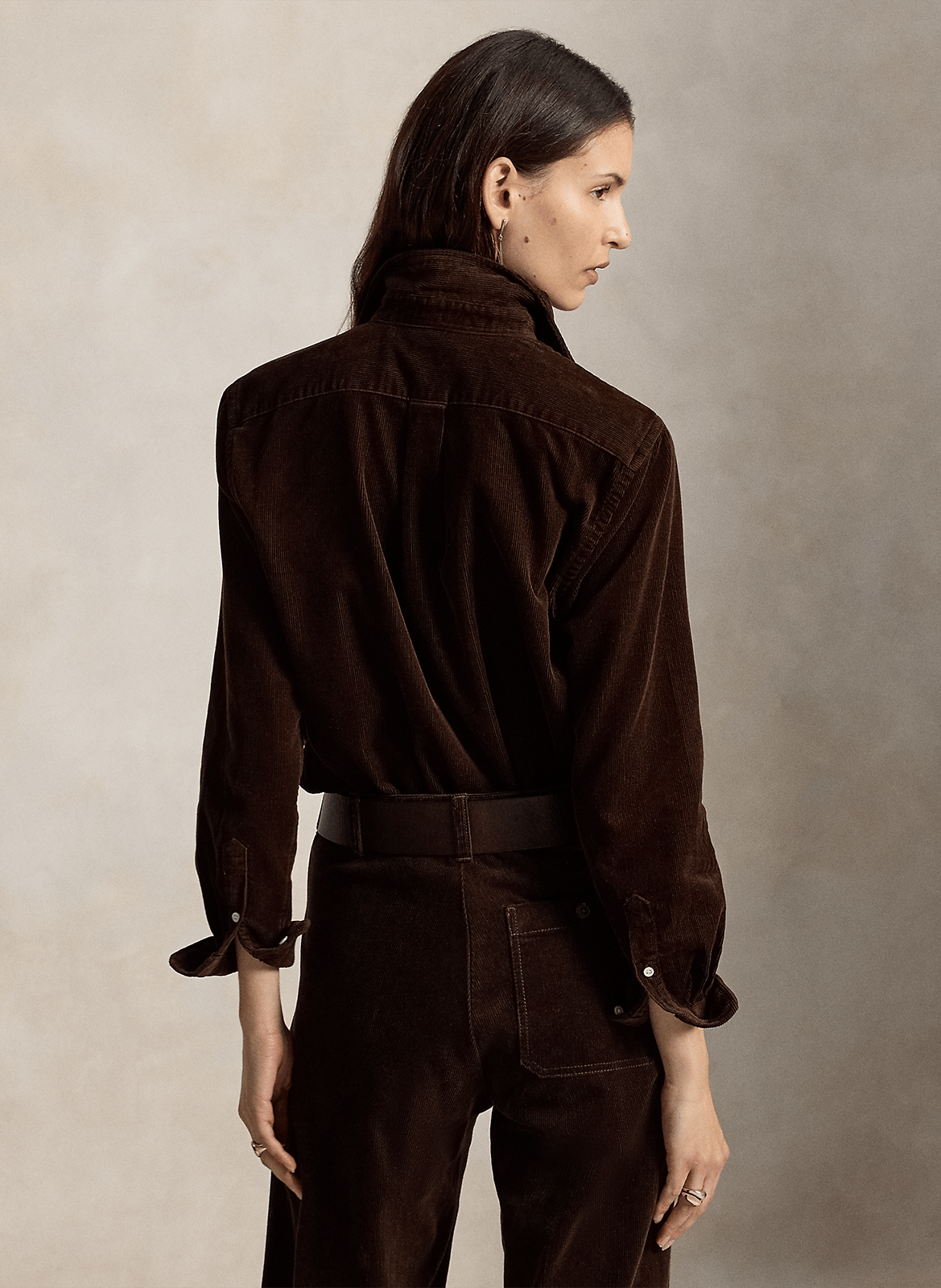 Chemise col classique POLO RALPH LAUREN Marron