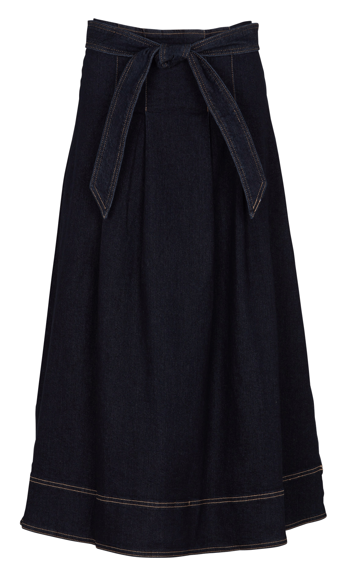 Uitlopende denim rok van katoenmix MAISON 123 Blauw