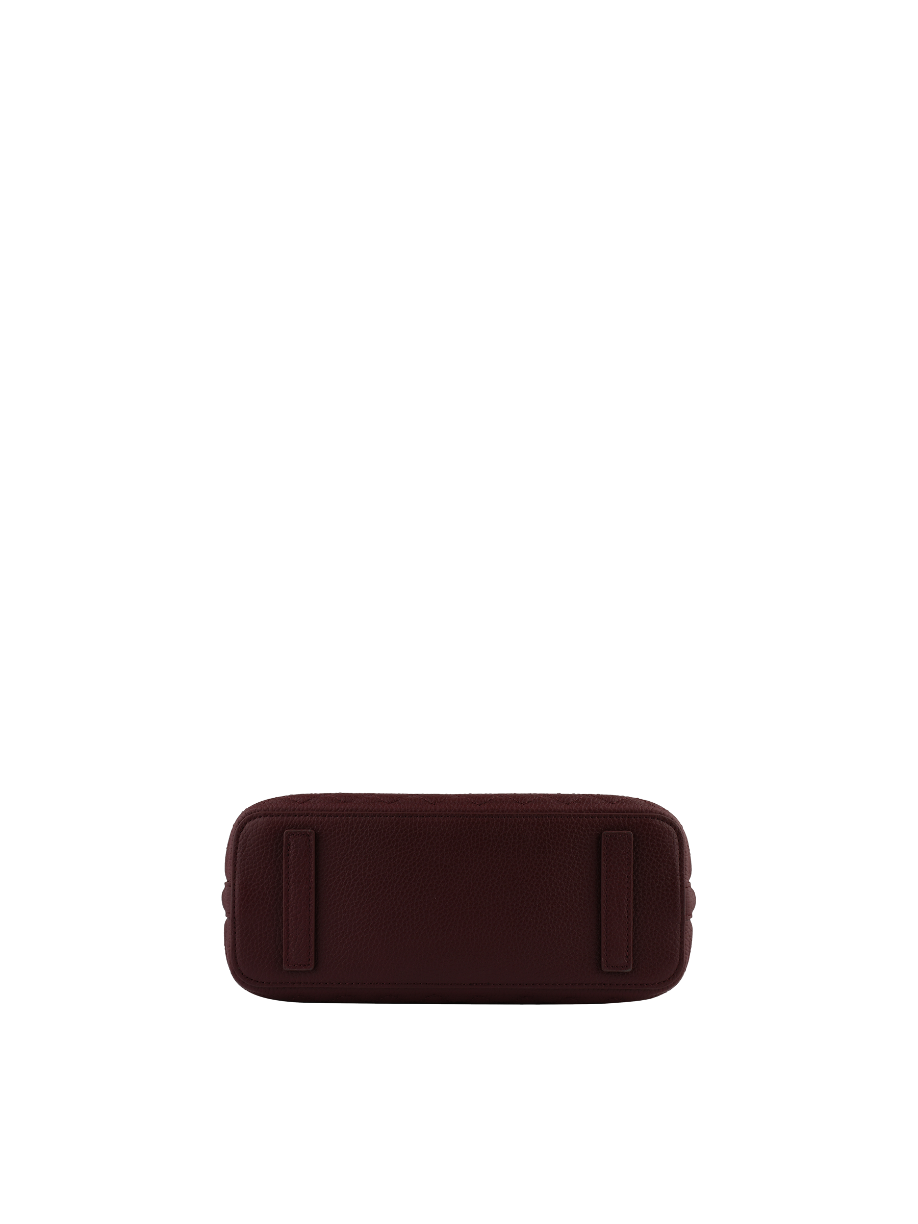 Sac porté épaule en cuir de vachette façon daim POURCHET Rouge