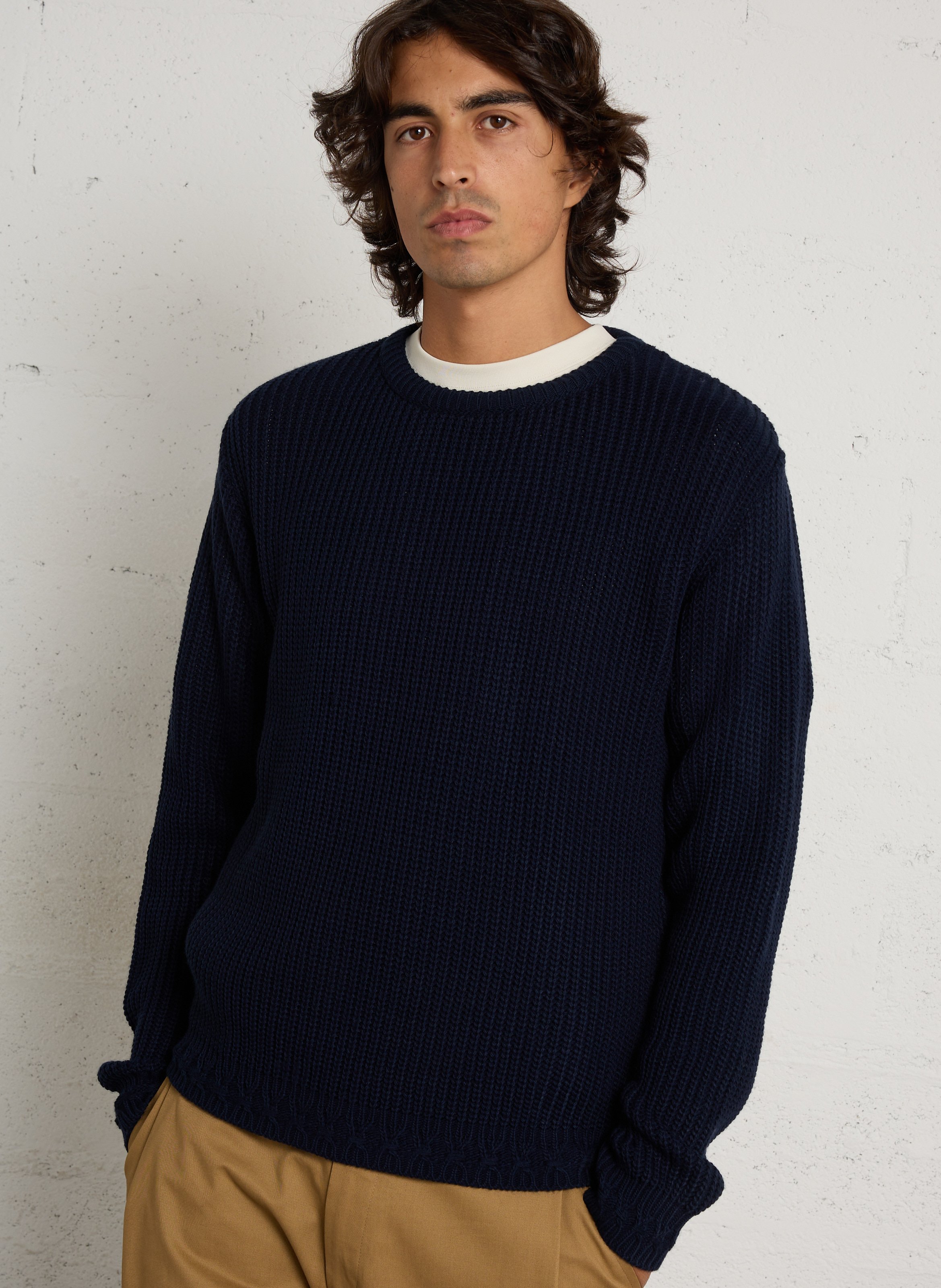 Pull droit col rond IMPERIAL Bleu
