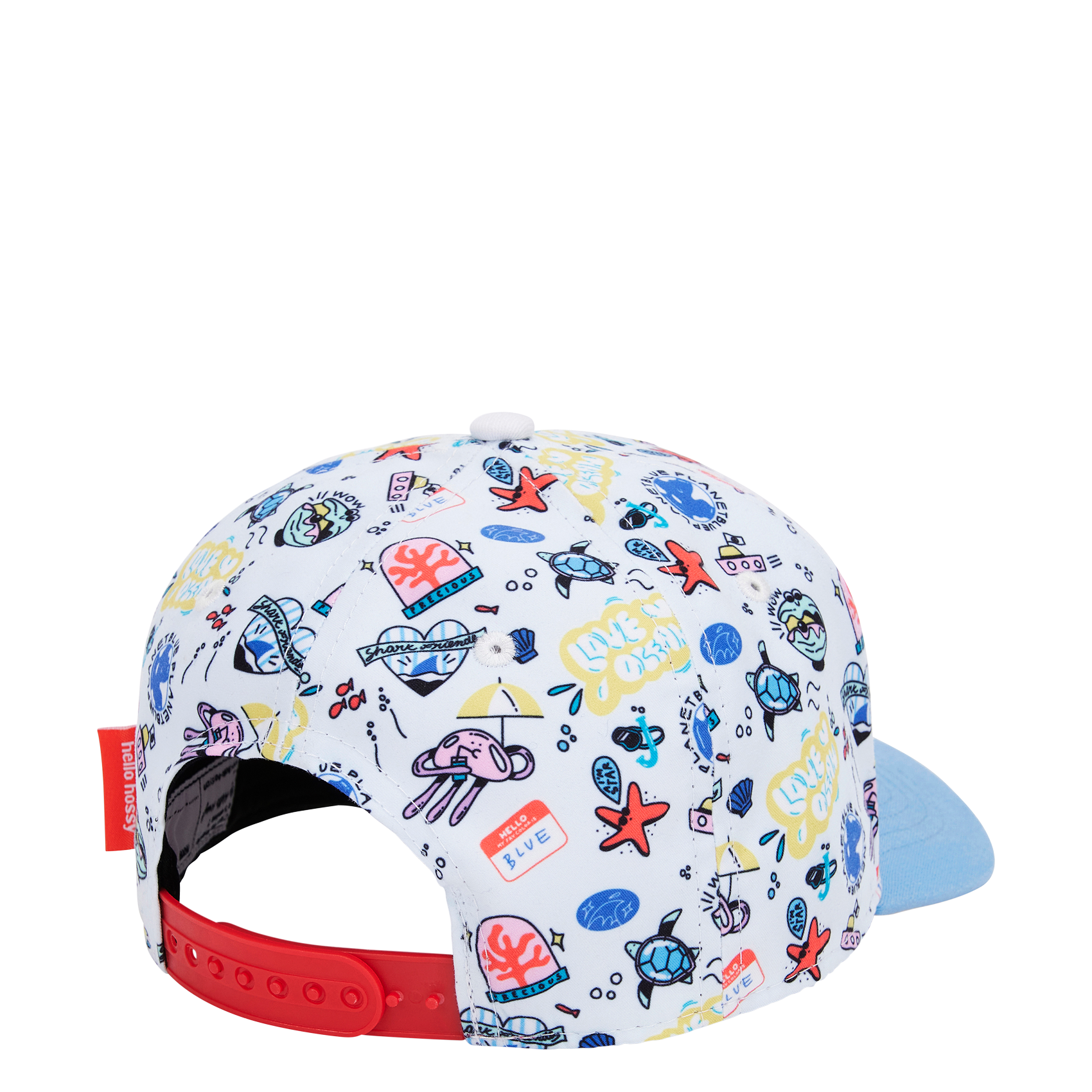 Bedruckte Kappe HELLO HOSSY Blau