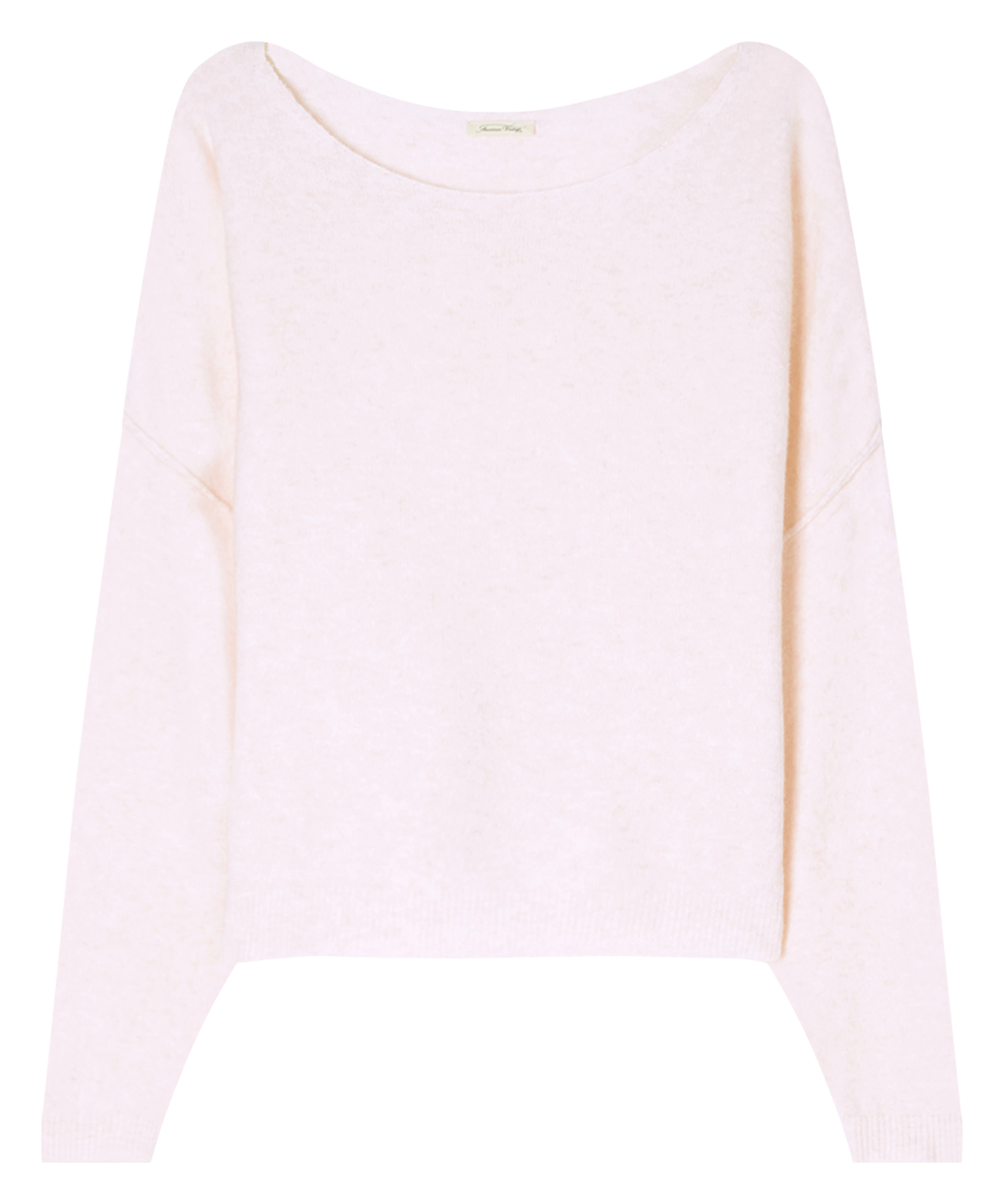 Wollmix-Pullover mit U-Boot-Ausschnitt DAMSVILLE Dragee chine
