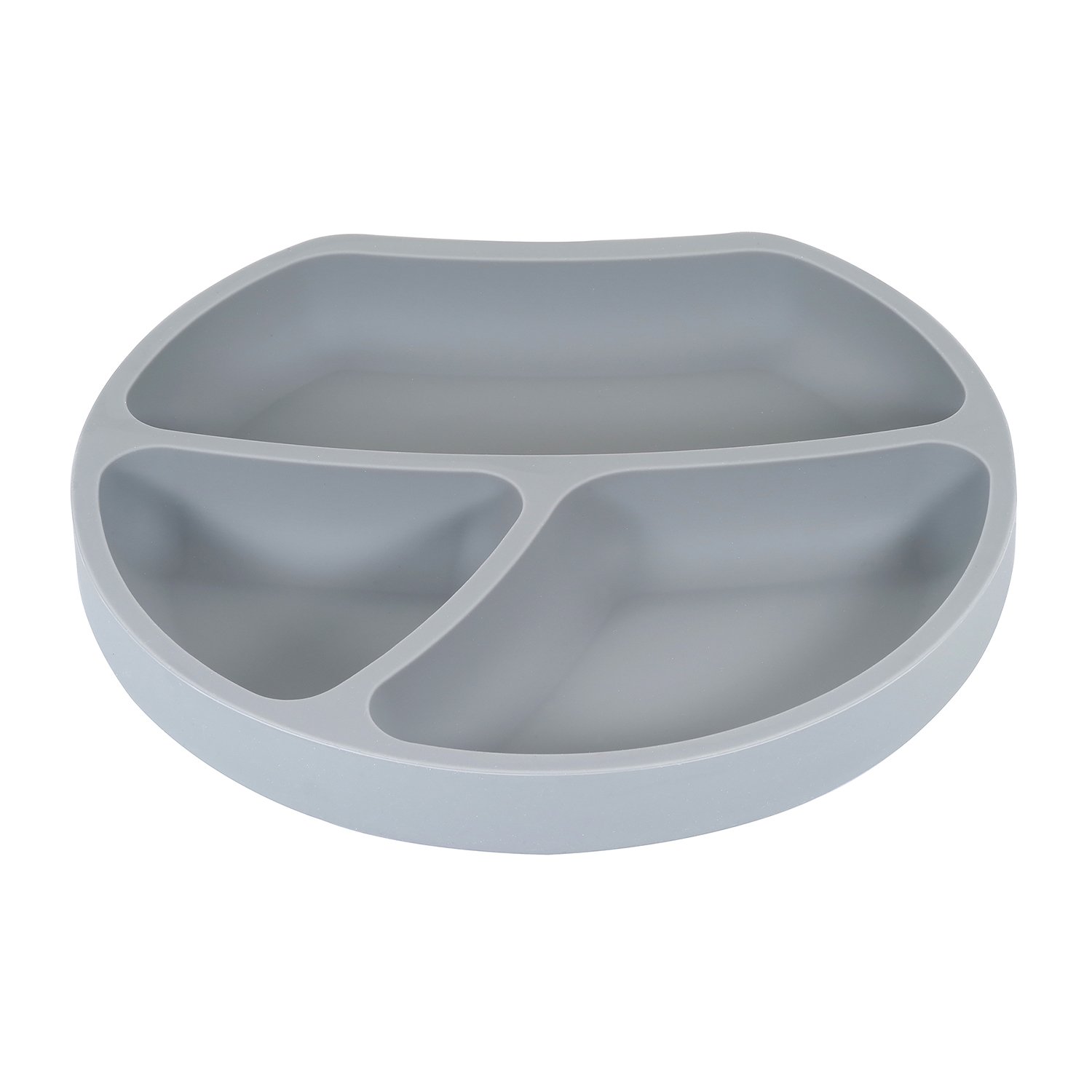 Assiette ventouse en silicone KINDSGUT Gris