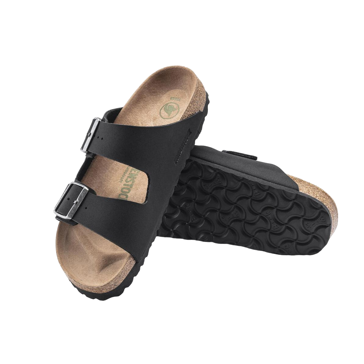 Faux leather sandals BIRKENSTOCK Black