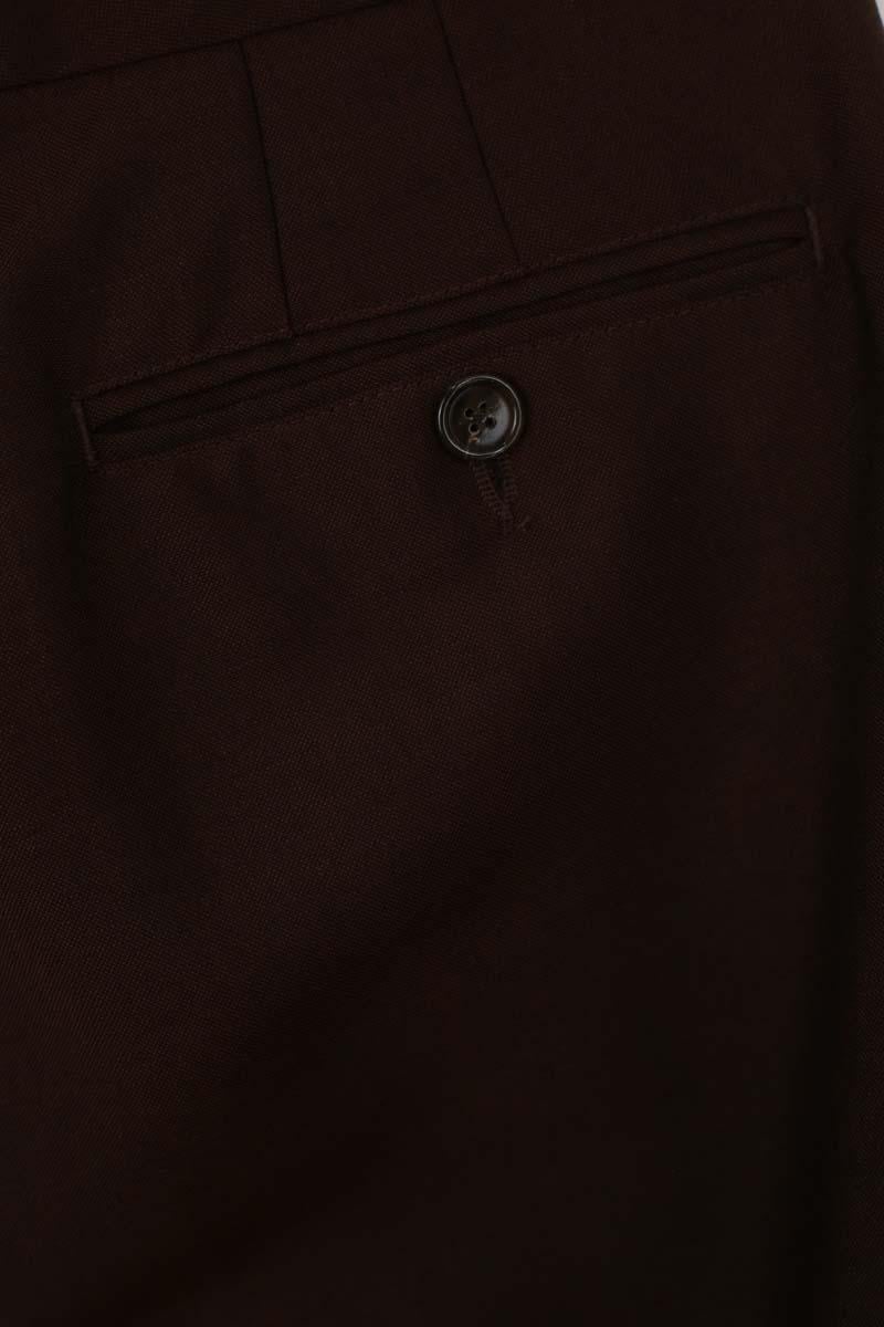 Straight linen trousers ACNE STUDIOS - Seconde Main Brown
