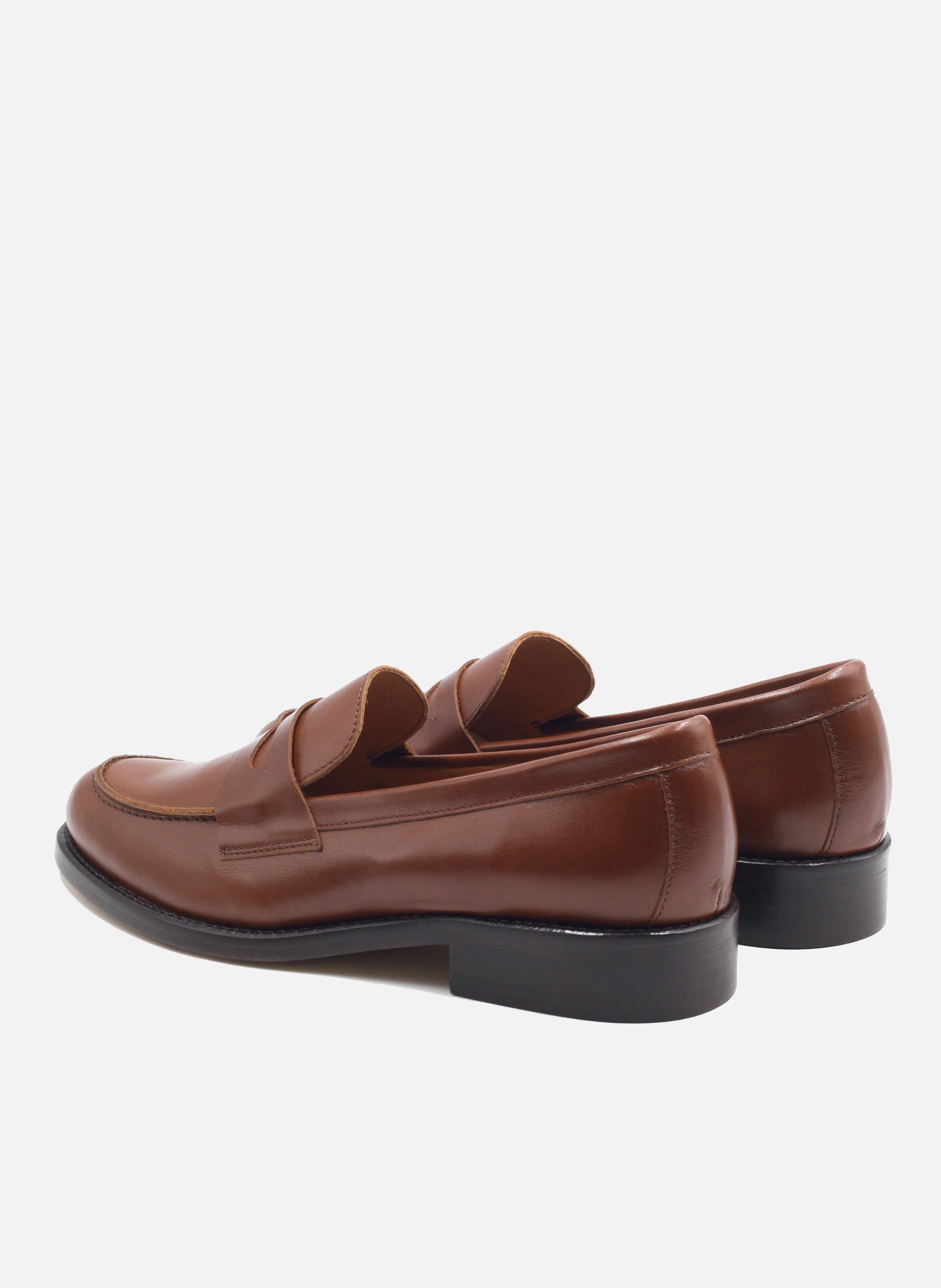 Leather loafers Brown