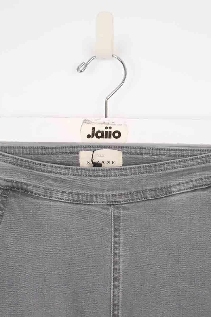 Cotton skinny jeans SEZANE - Seconde main Grey