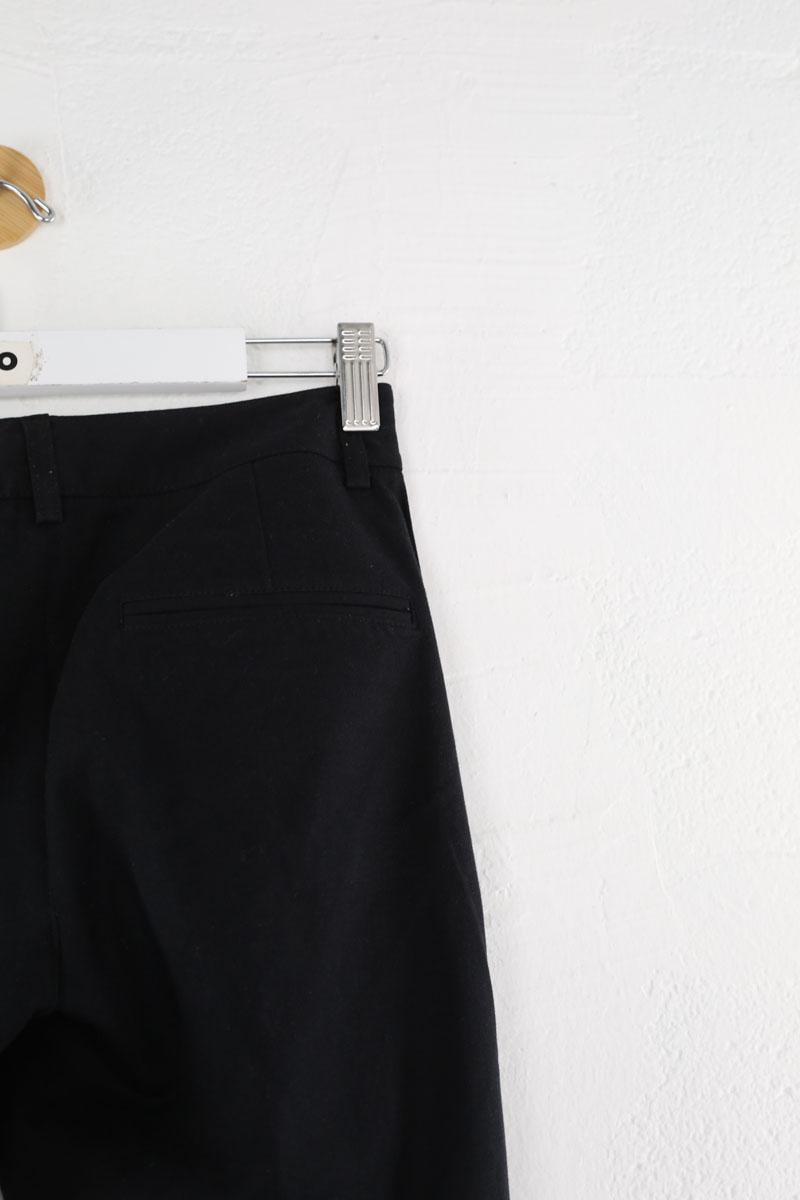 Slim cotton trousers THEORY - Seconde Main Black