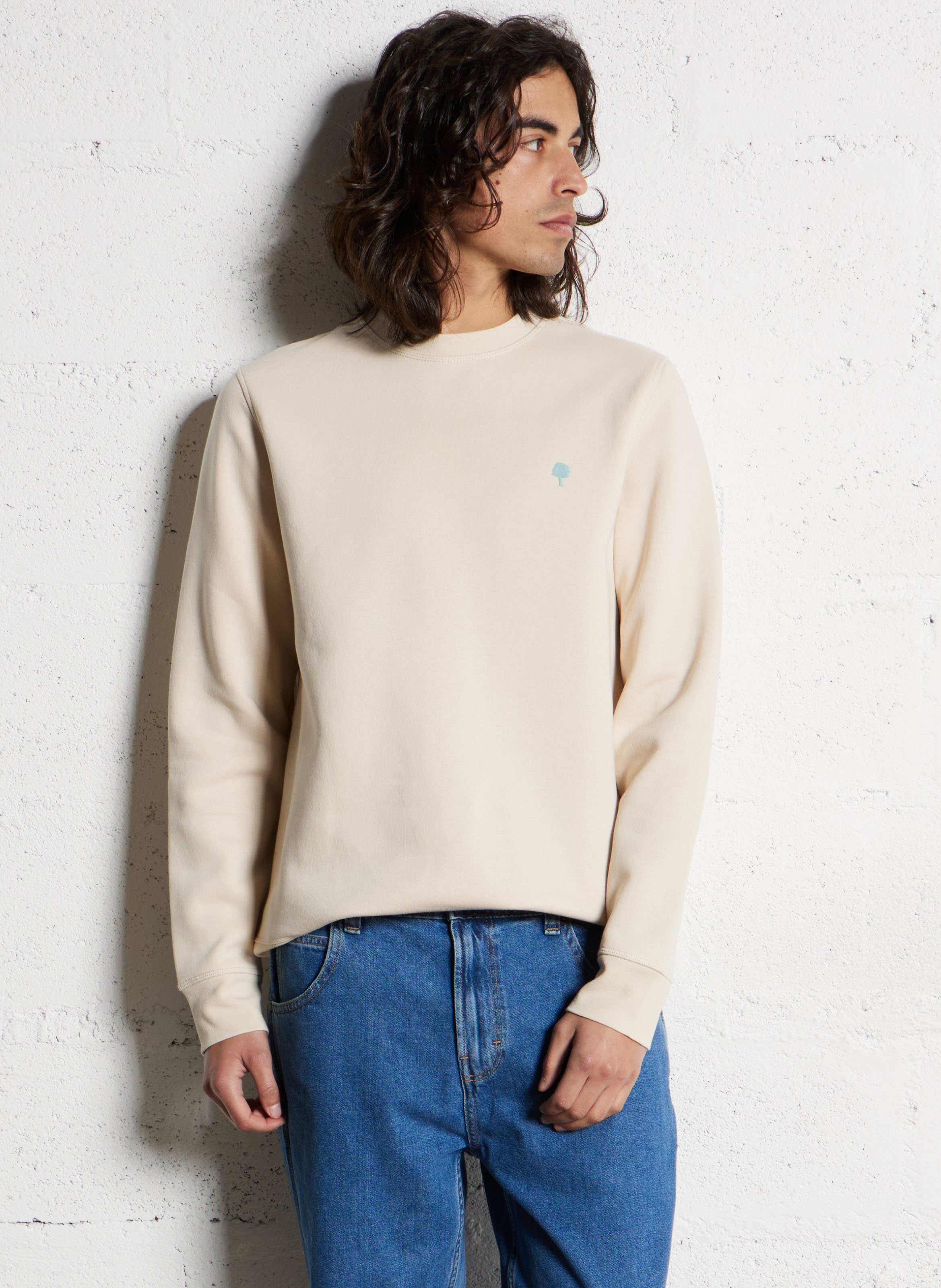 Effen sweater FAGUO Beige