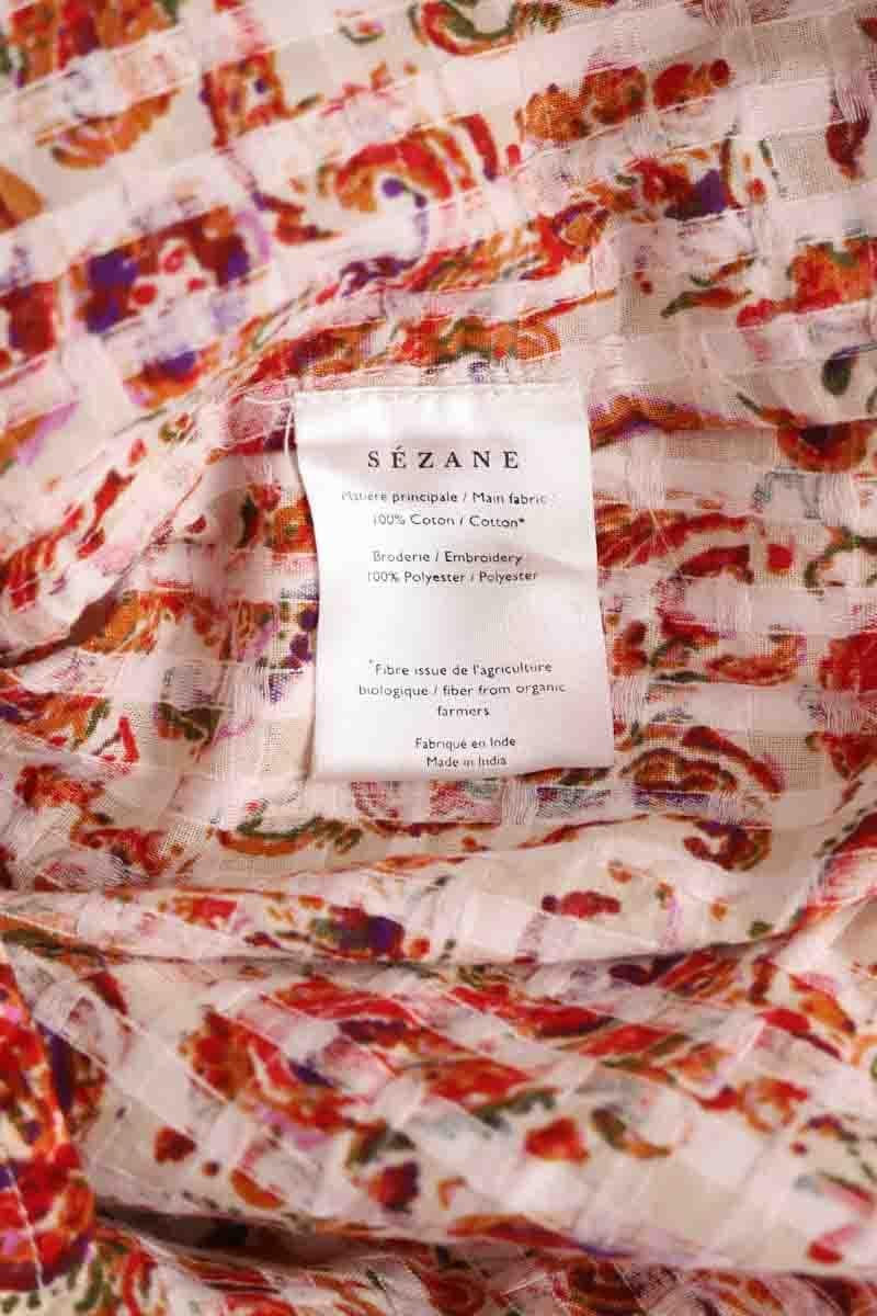Cotton blouse SEZANE - Seconde main Multicolored