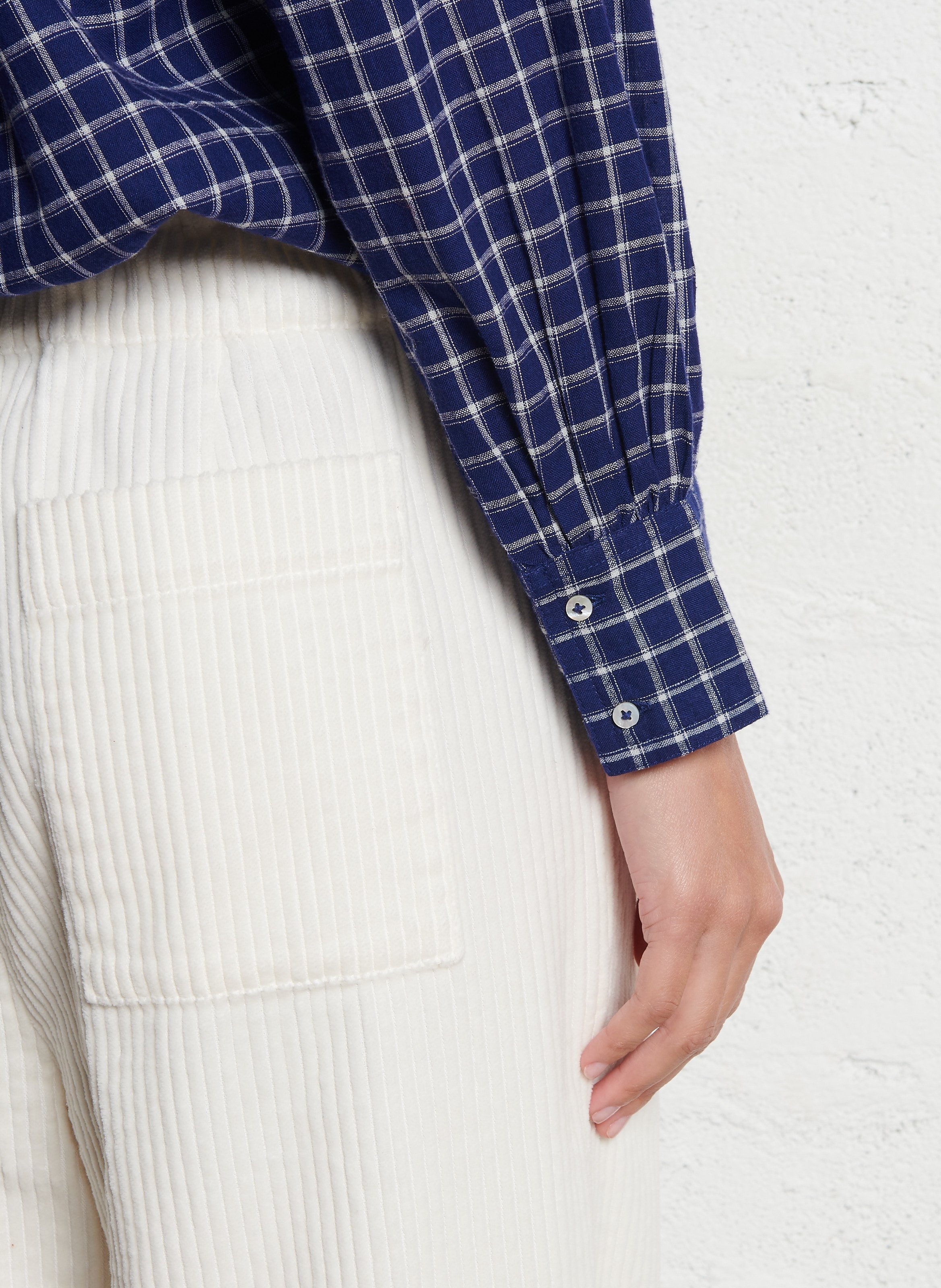 Baumwoll-Bluse EMILE ET IDA Blau