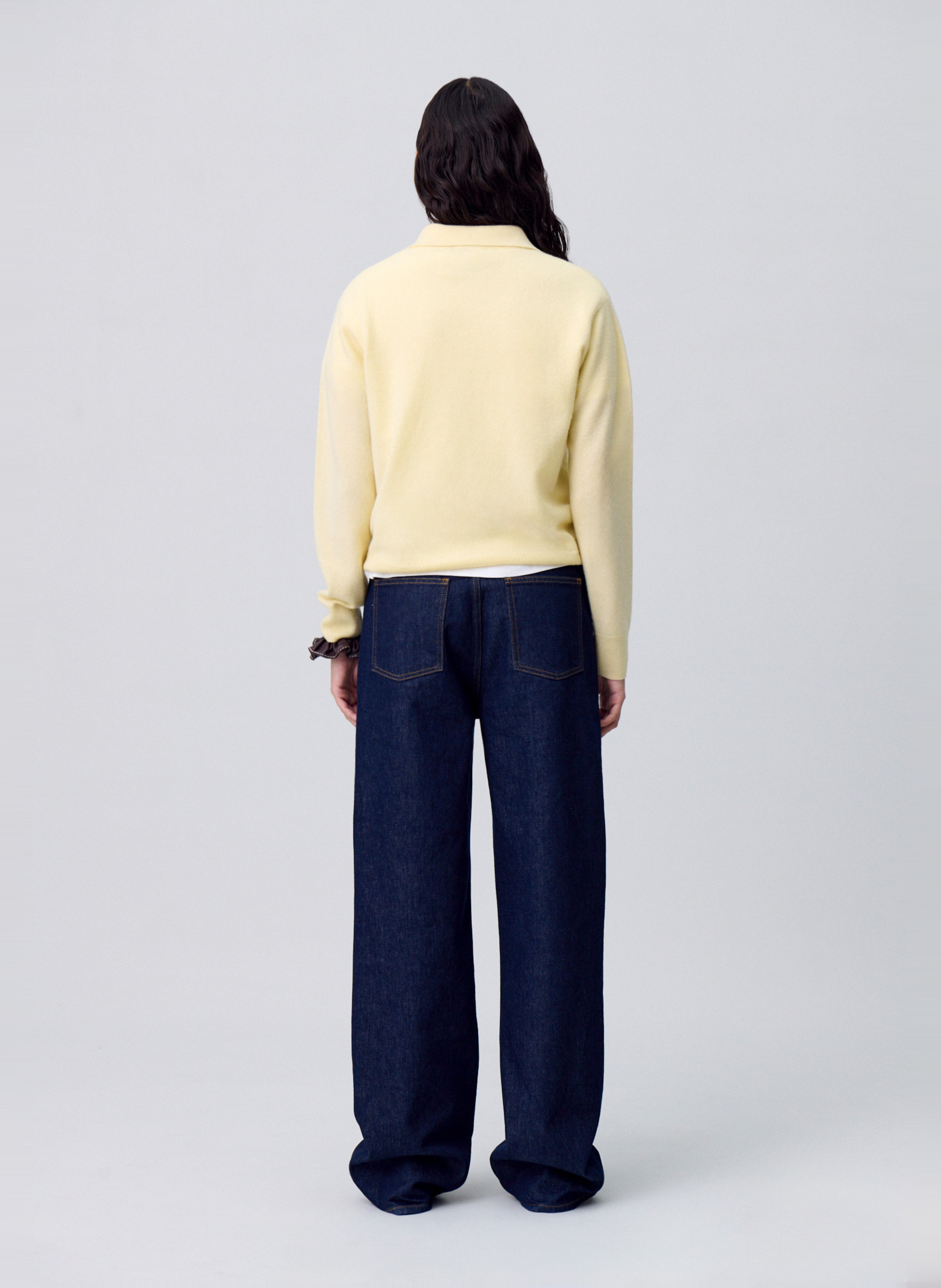 Jean droit en coton CLAUDIE PIERLOT Bleu