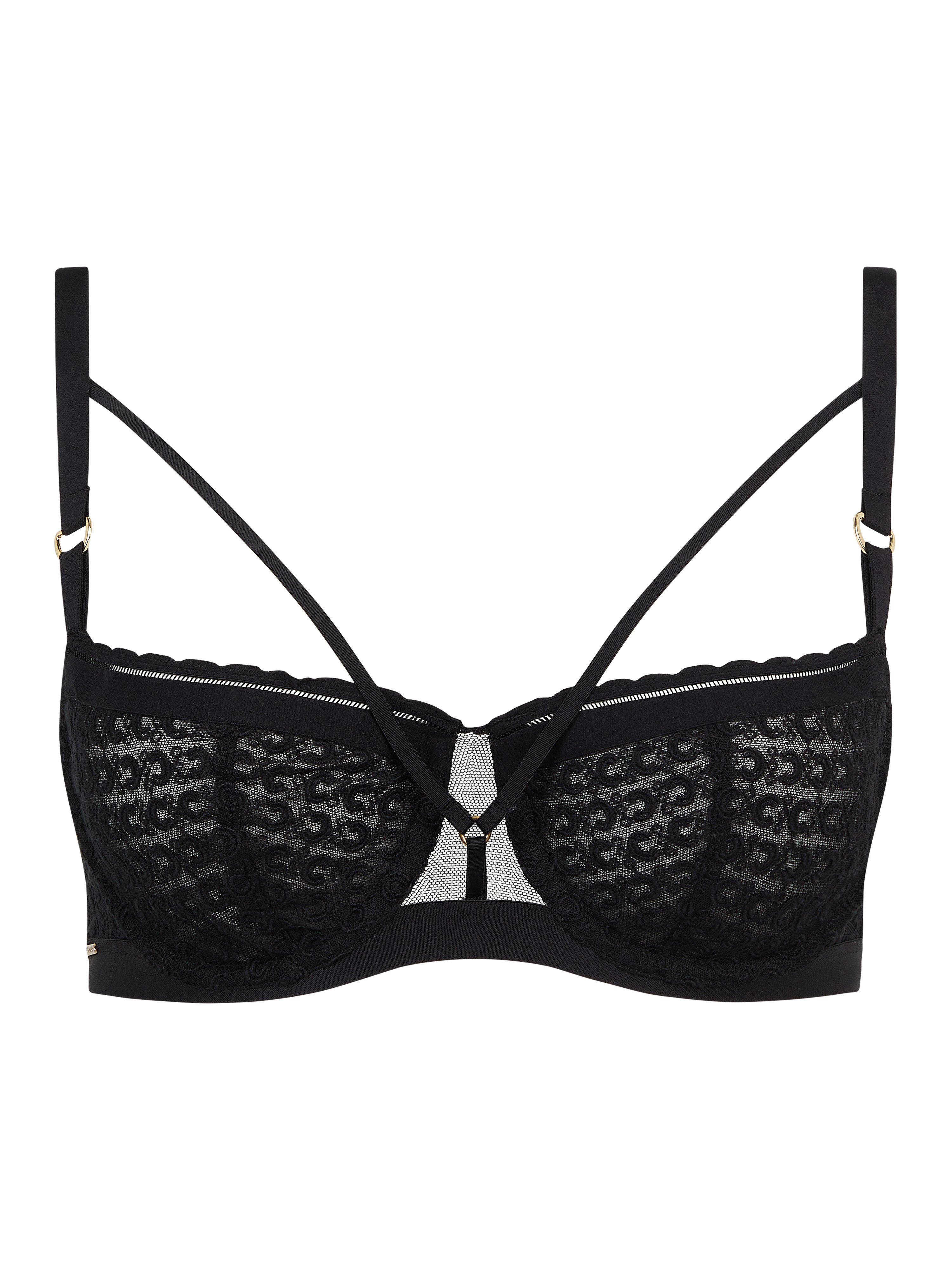 A Fleur De Toi demi-cup bra Black