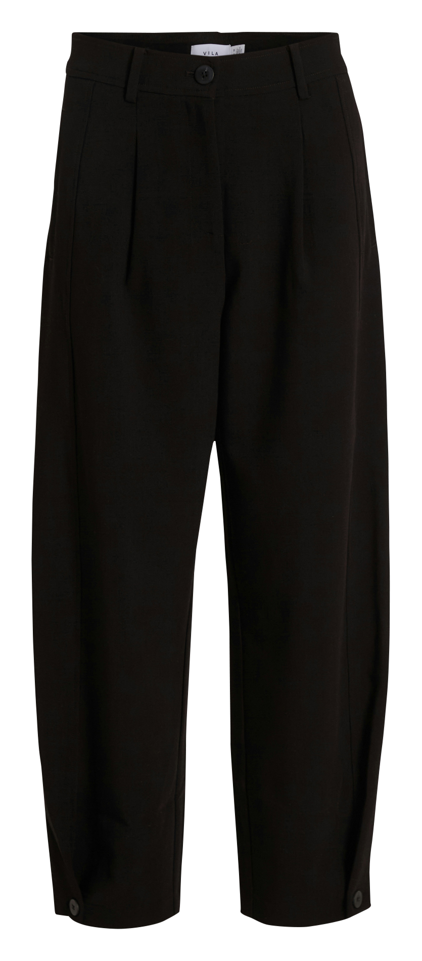 Azawood high-waisted wide-leg trousers VILA Black