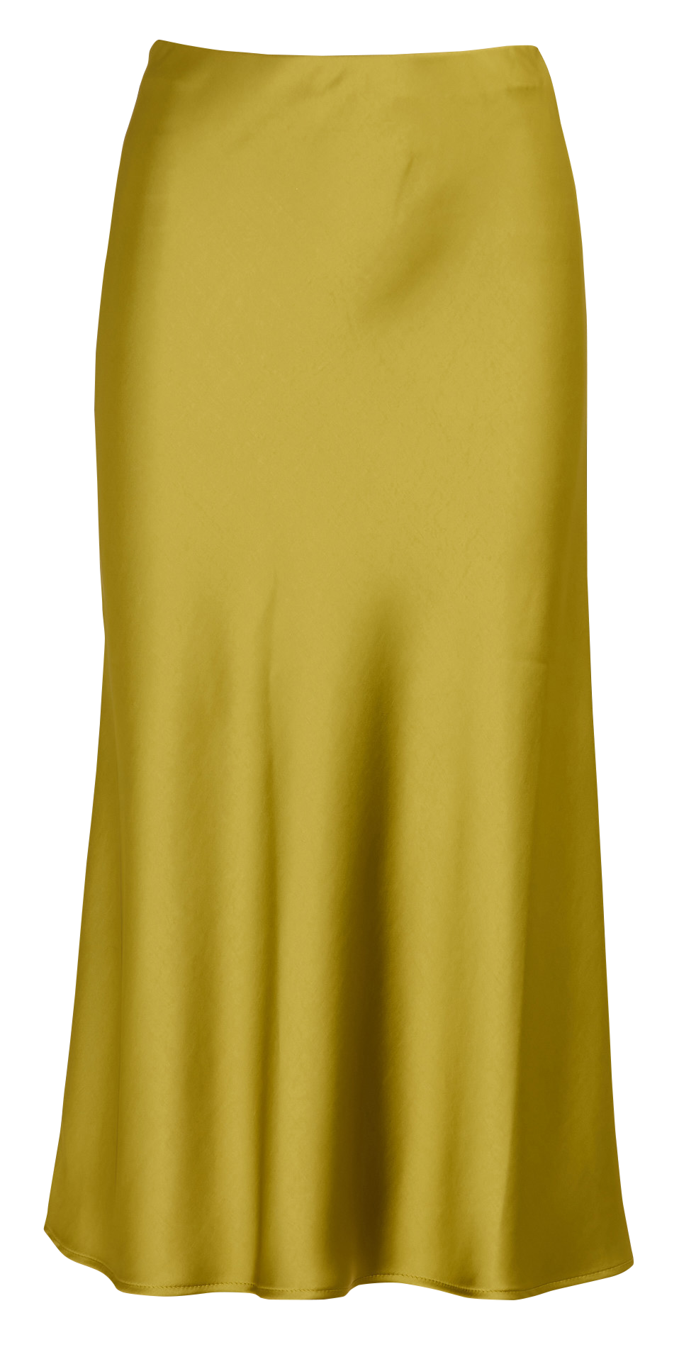 Einfarber ausgestellter Satinrock IMPERIAL Gelb