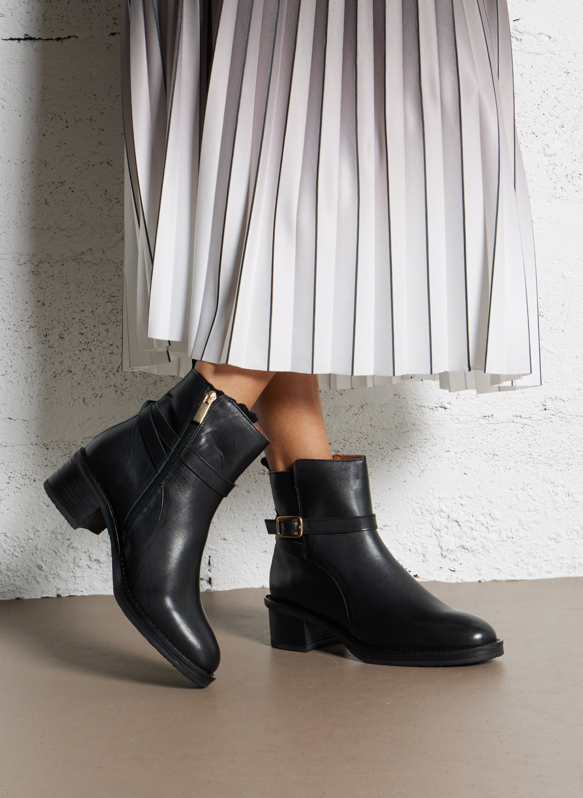 Bottines en cuir MELLOW YELLOW Noir