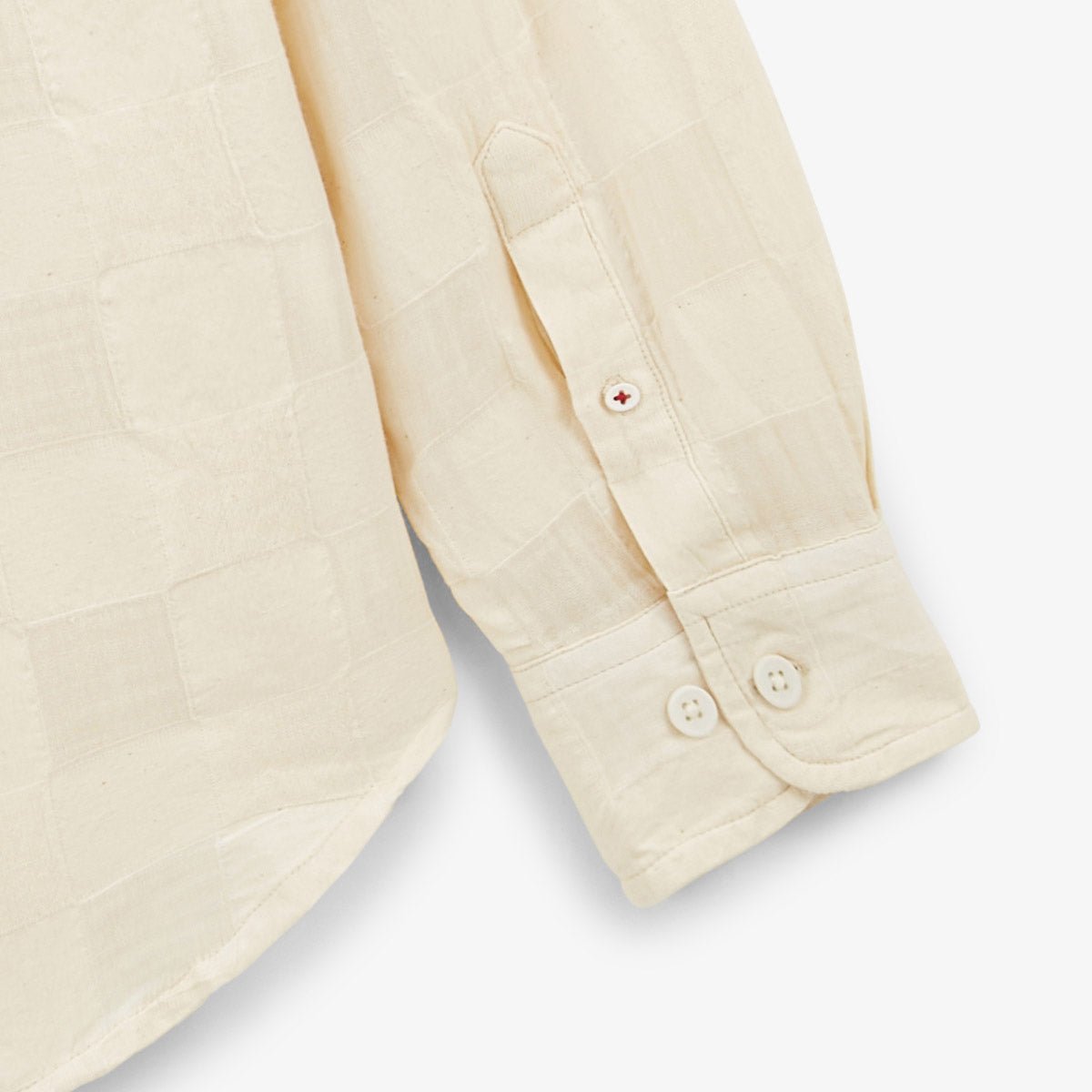 Long-sleeved checked jacquard shirt SERGE BLANCO White