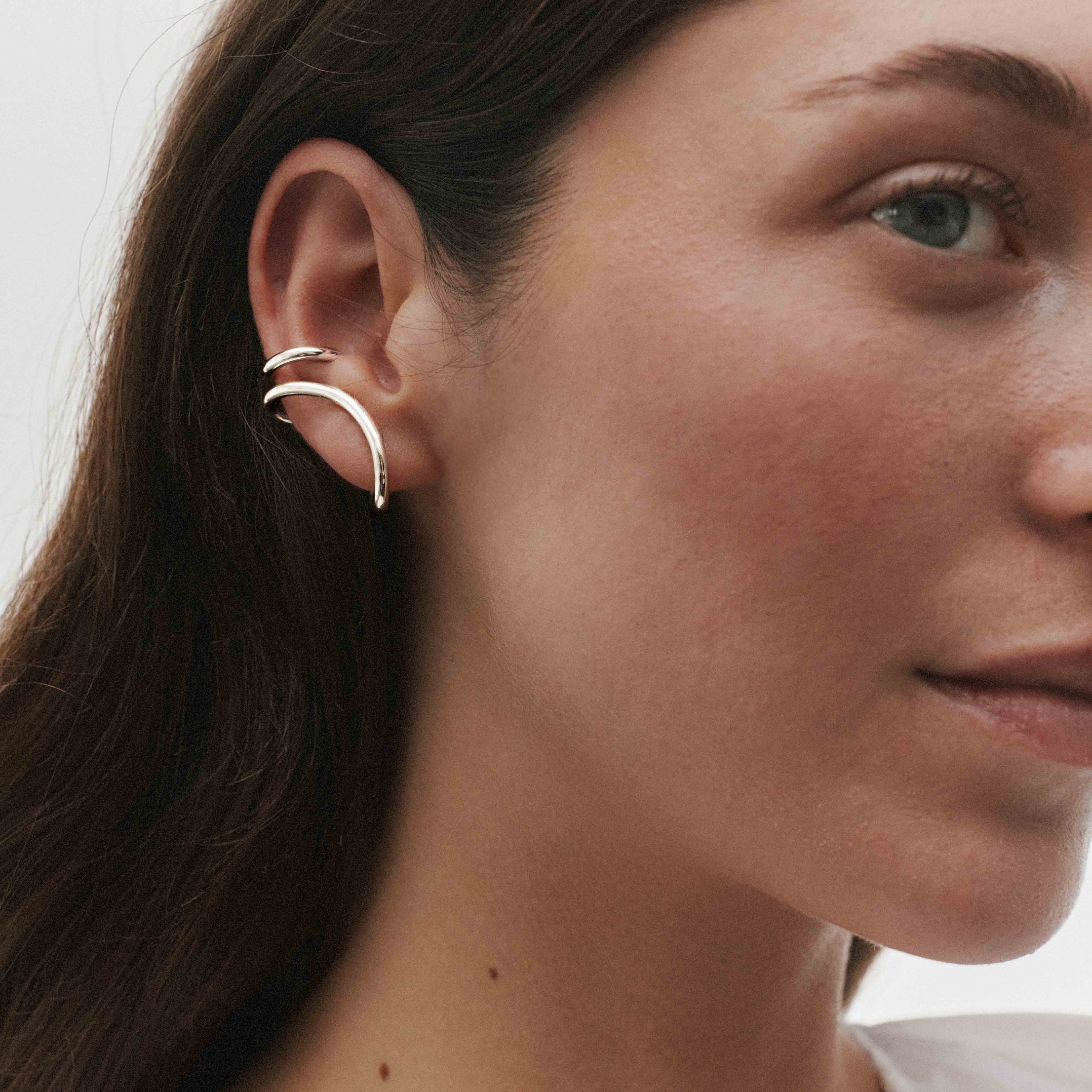 Left bigi earcuff, recycled silver MAYRENA Silver
