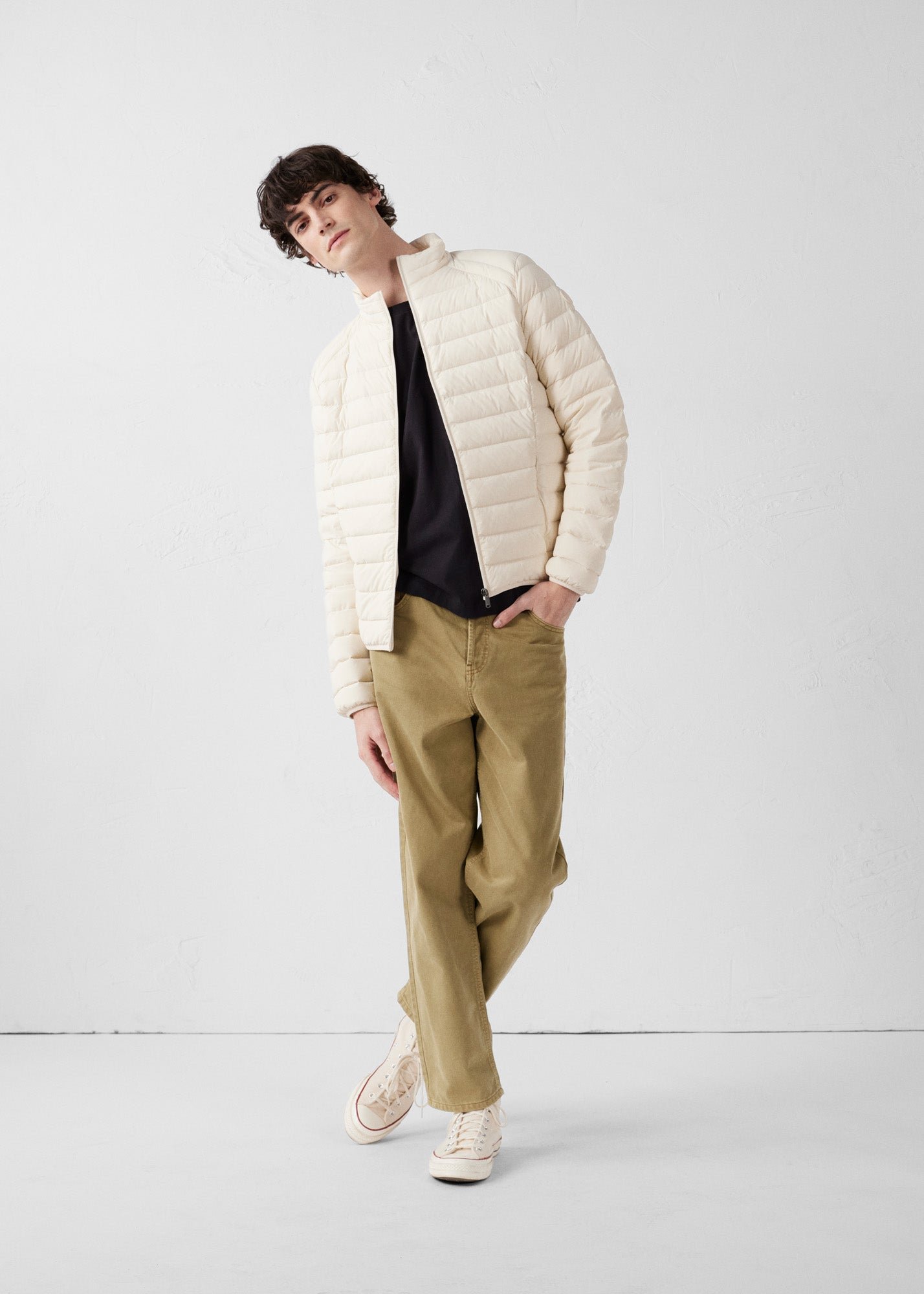 Stretch light down jacket Aragon JOTT White