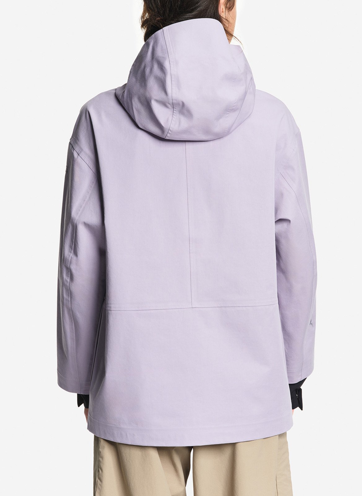 Parka droite à capuche unie AIGLE Violet