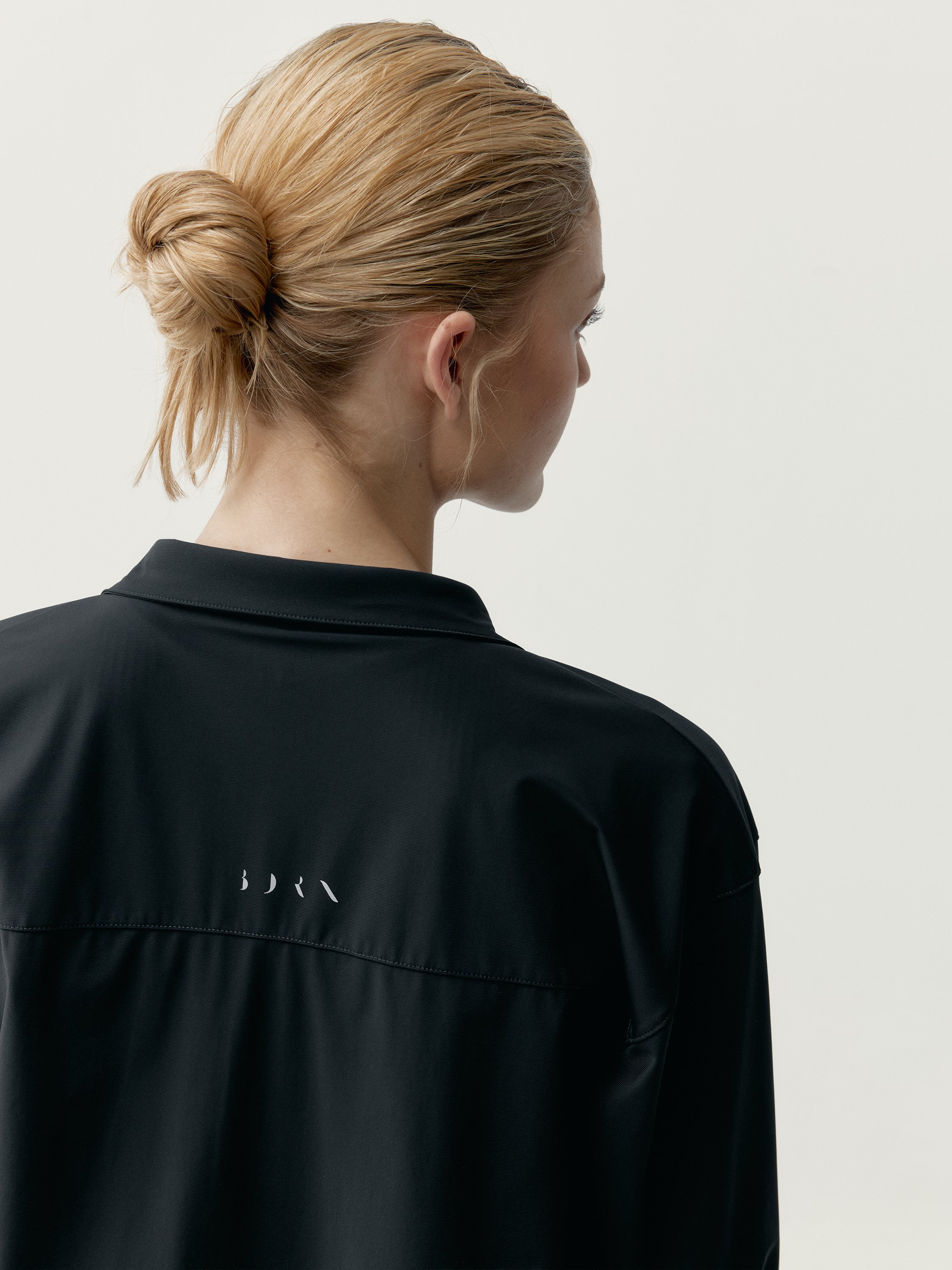 Shirt athleisure recovery performance halia BORN Noir