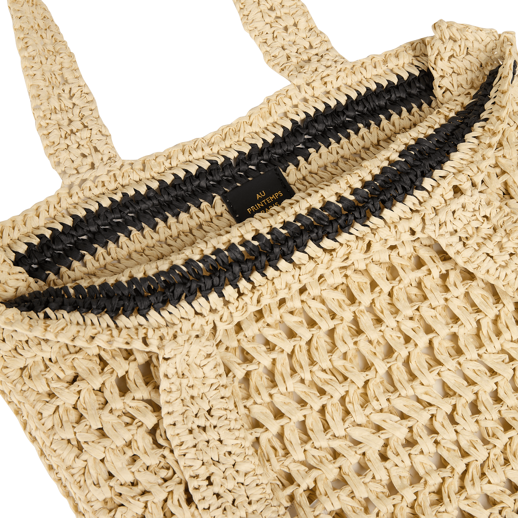 Panier tressé AU PRINTEMPS PARIS Noir