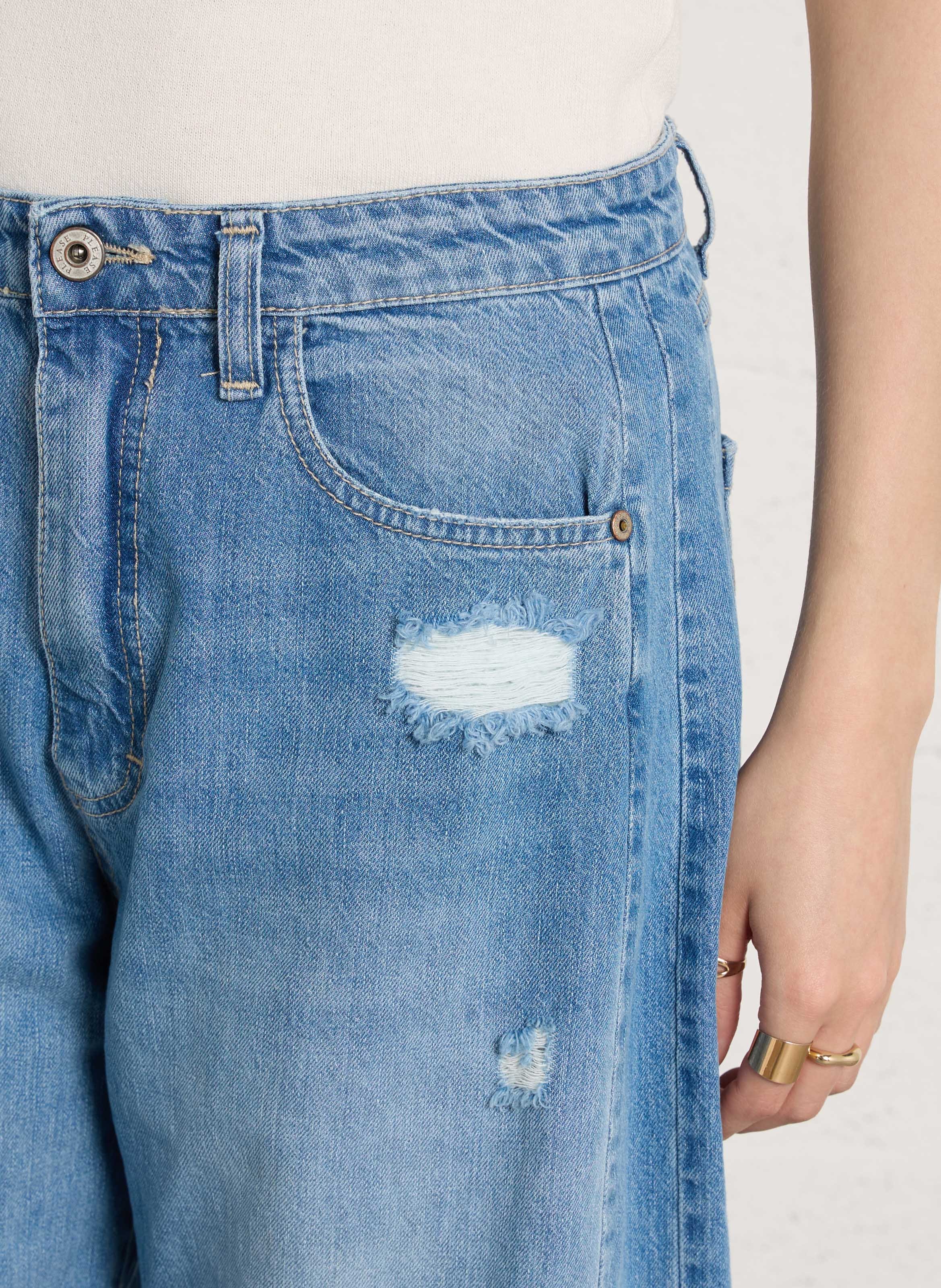 Jean large  PLEASE Bleu